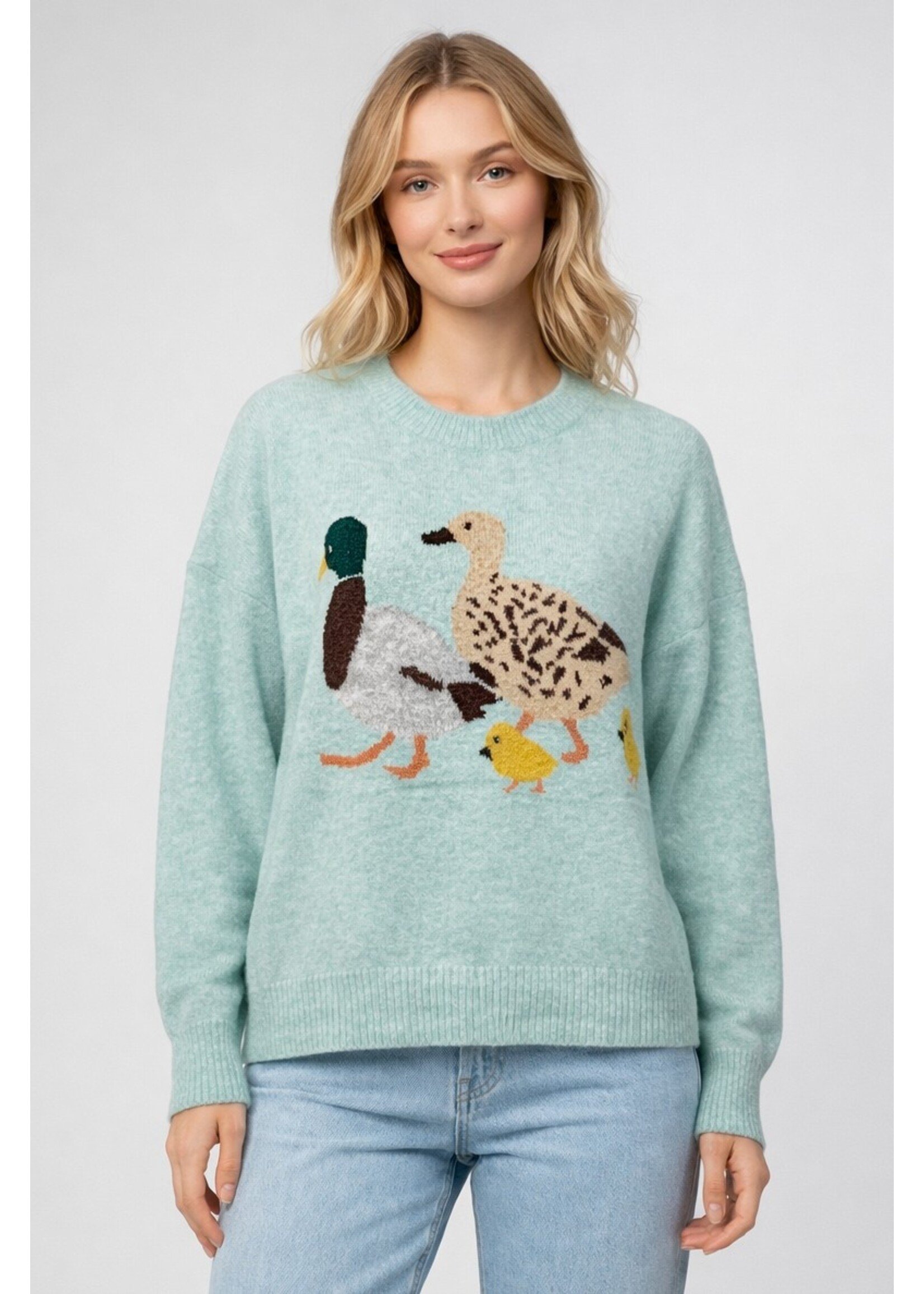 Dreamers Duck Family Knit Sweater - K6109-B