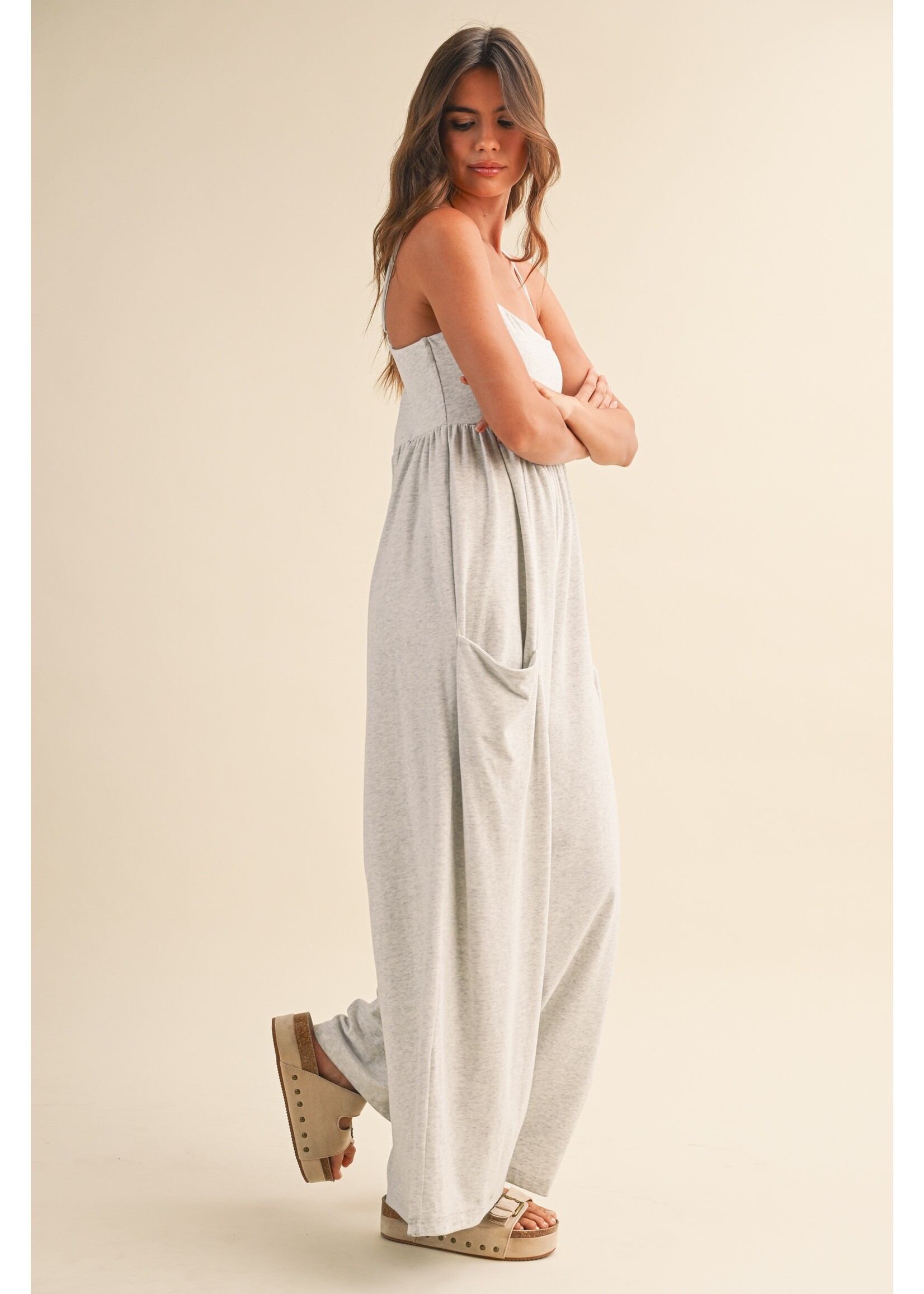 Klesis Strappy Empire Wide Leg Jumpsuit - IJP3392