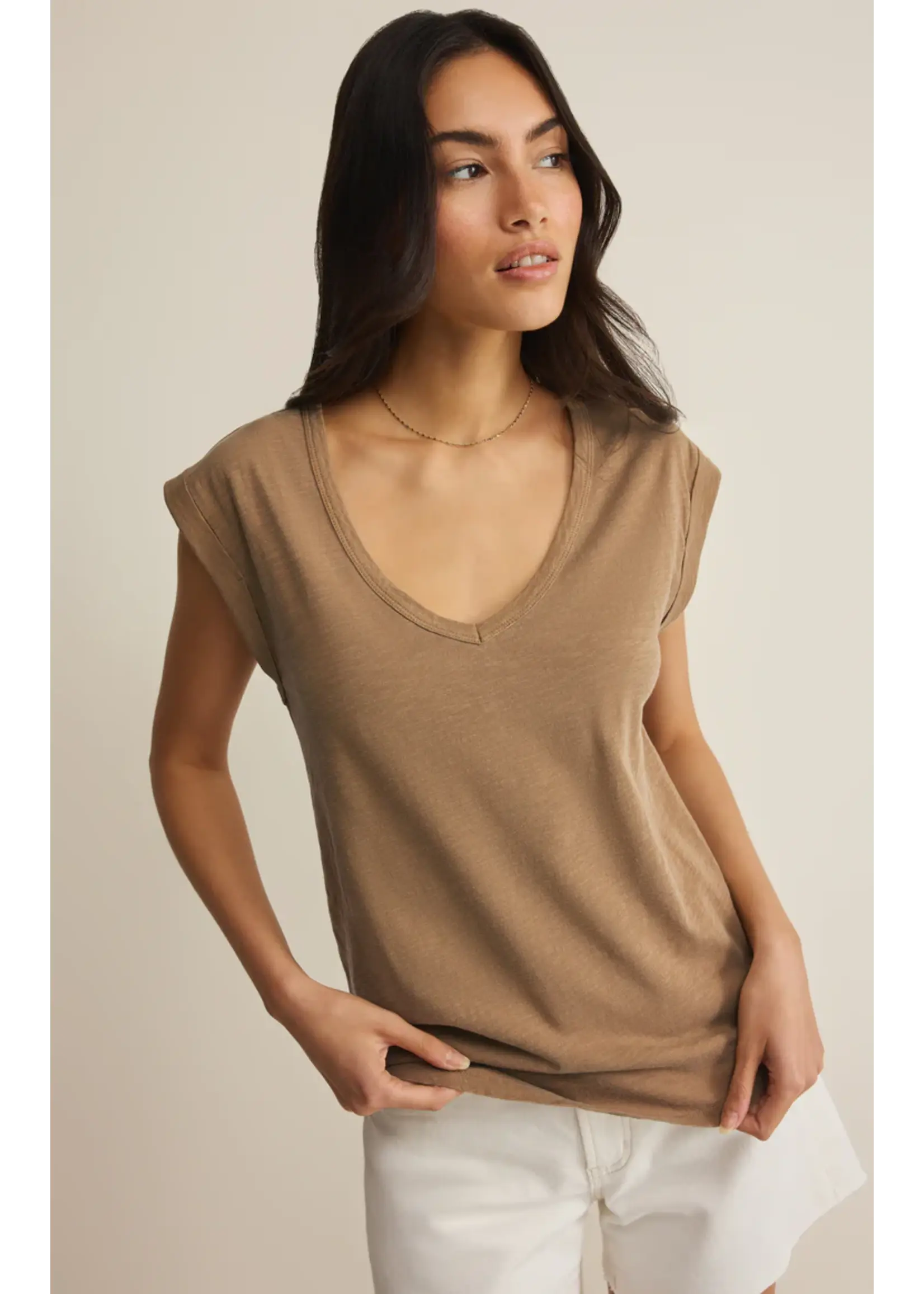 Z Supply Per Diem V-neck Tank - ZT262989
