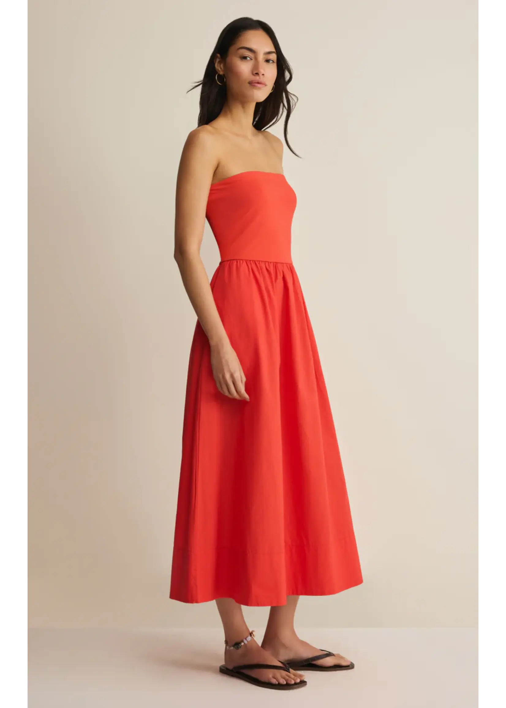 Z Supply Sunsought Strapless Midi Dress - ZD262829