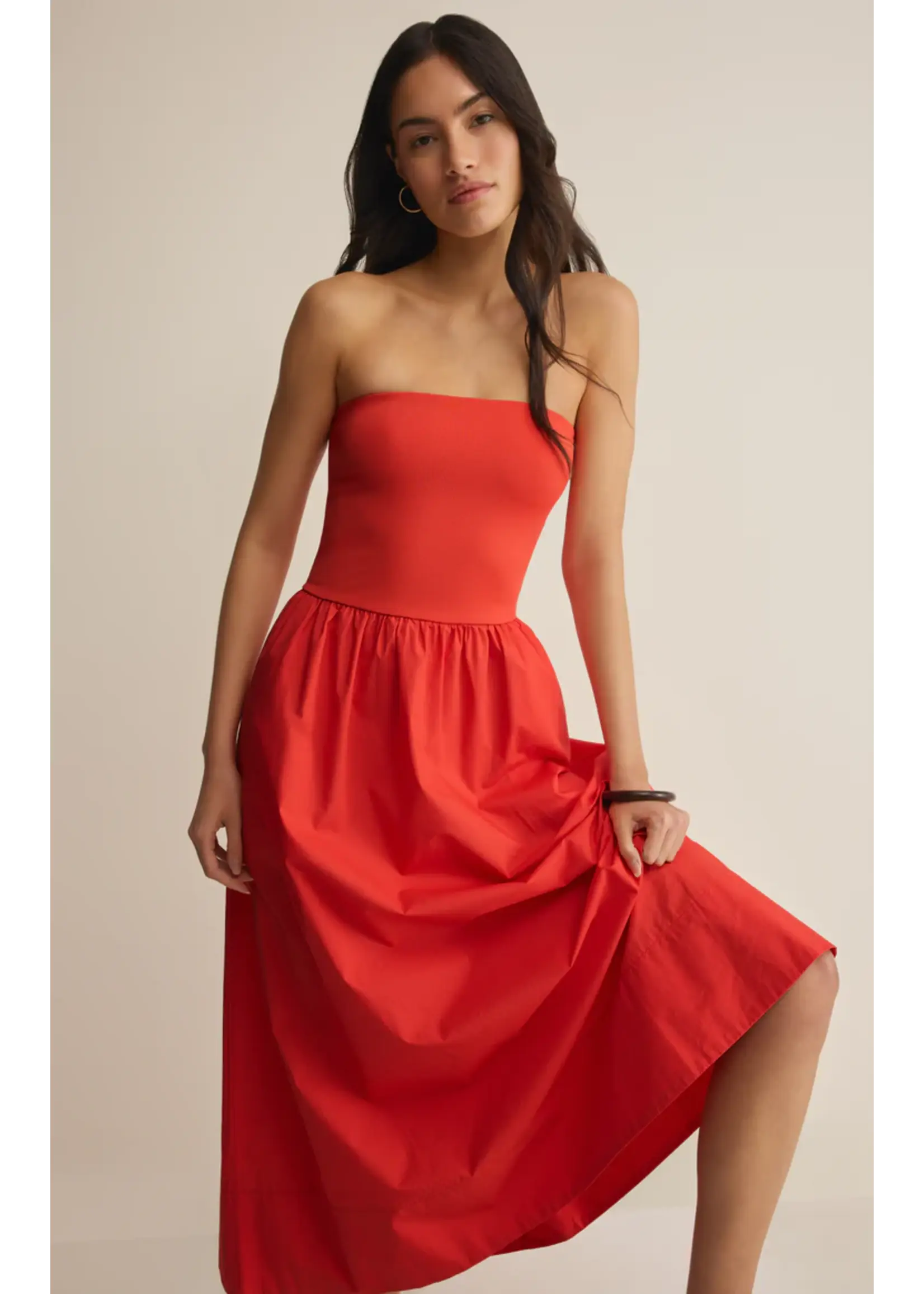 Z Supply Sunsought Strapless Midi Dress - ZD262829