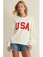 Z Supply USA Boyfriend Sweatshirt - GT262899S