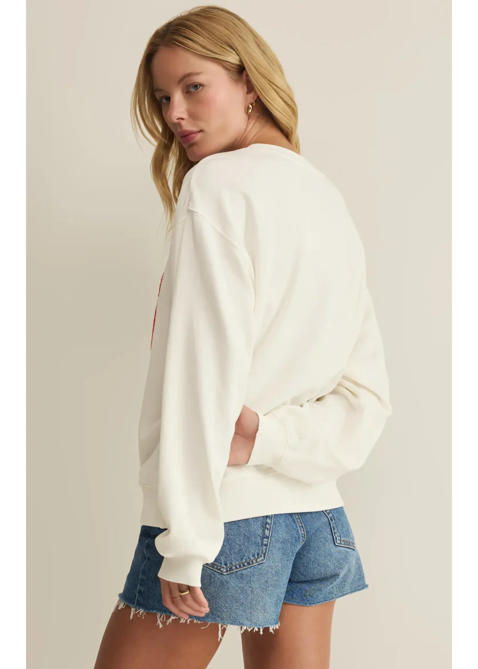 Z Supply USA Boyfriend Sweatshirt - GT262899S