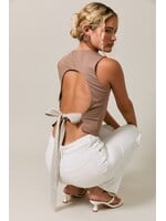 Le Lis Self Double Square Neck Top - PT7314