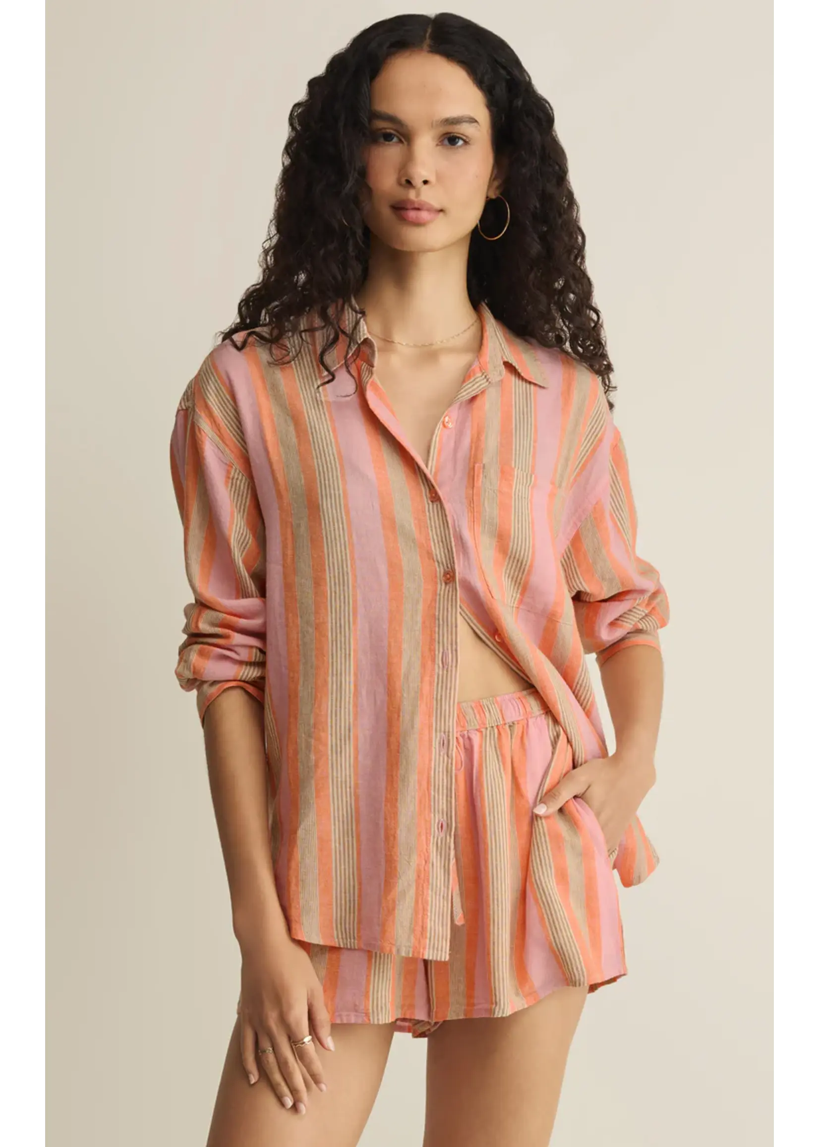 Z Supply The Perfect Striped Button Up - ZT262689