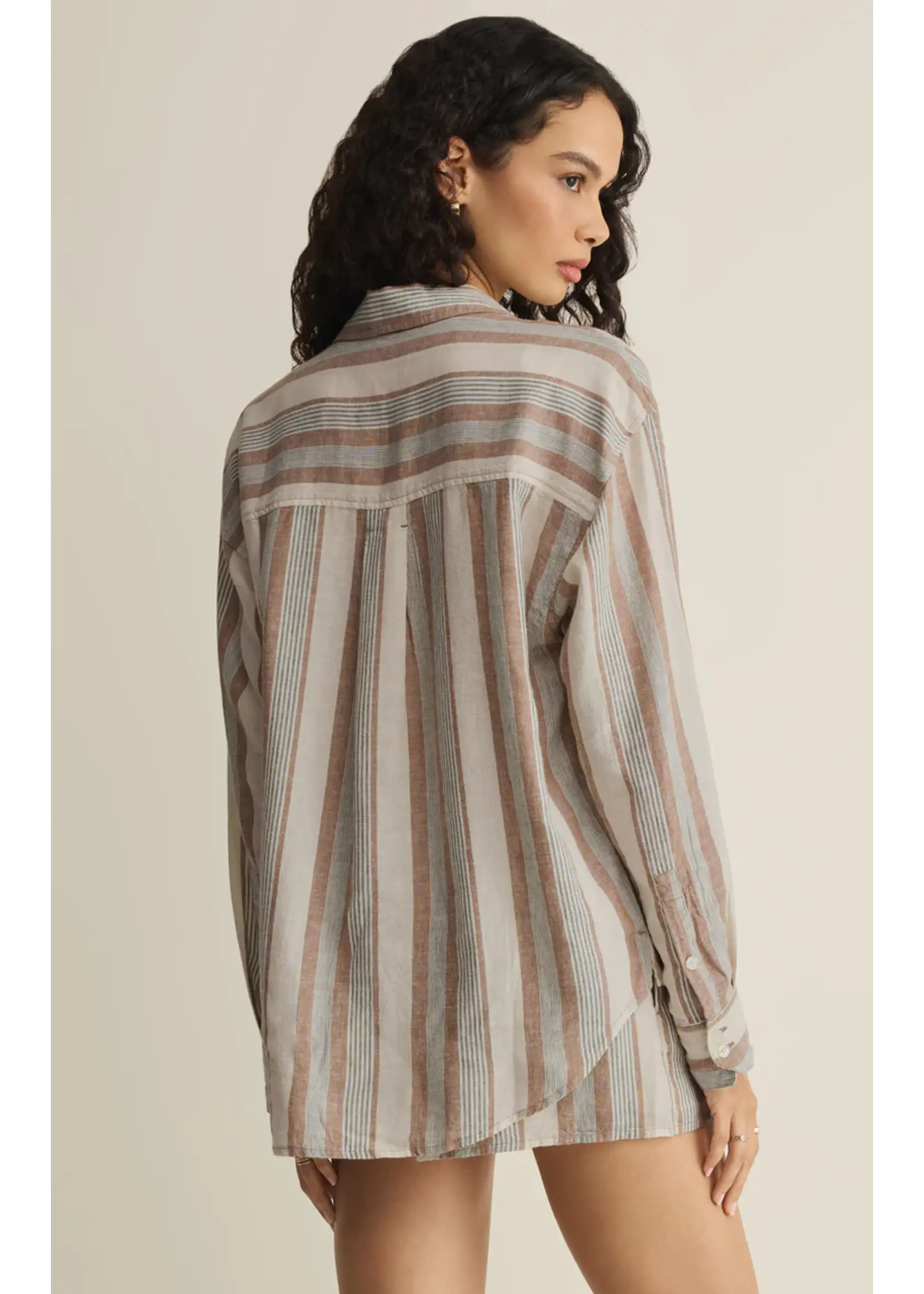 Z Supply The Perfect Striped Button Up - ZT262689