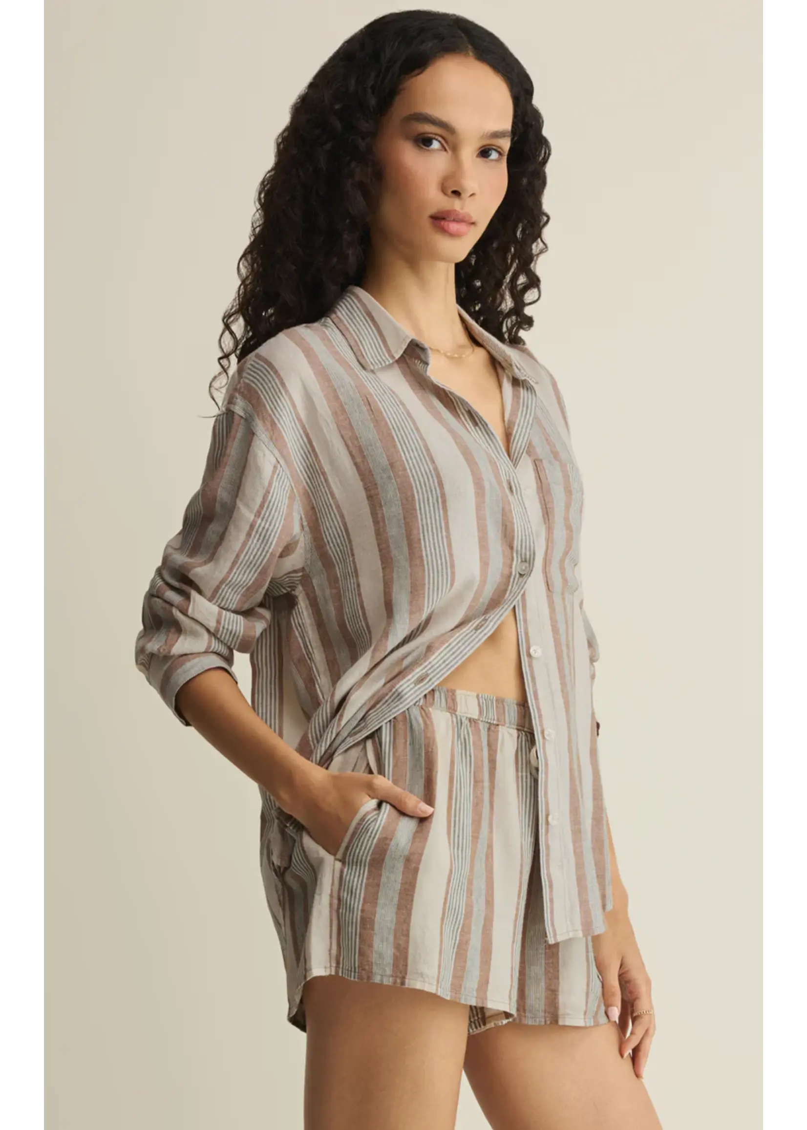 Z Supply The Perfect Striped Button Up - ZT262689