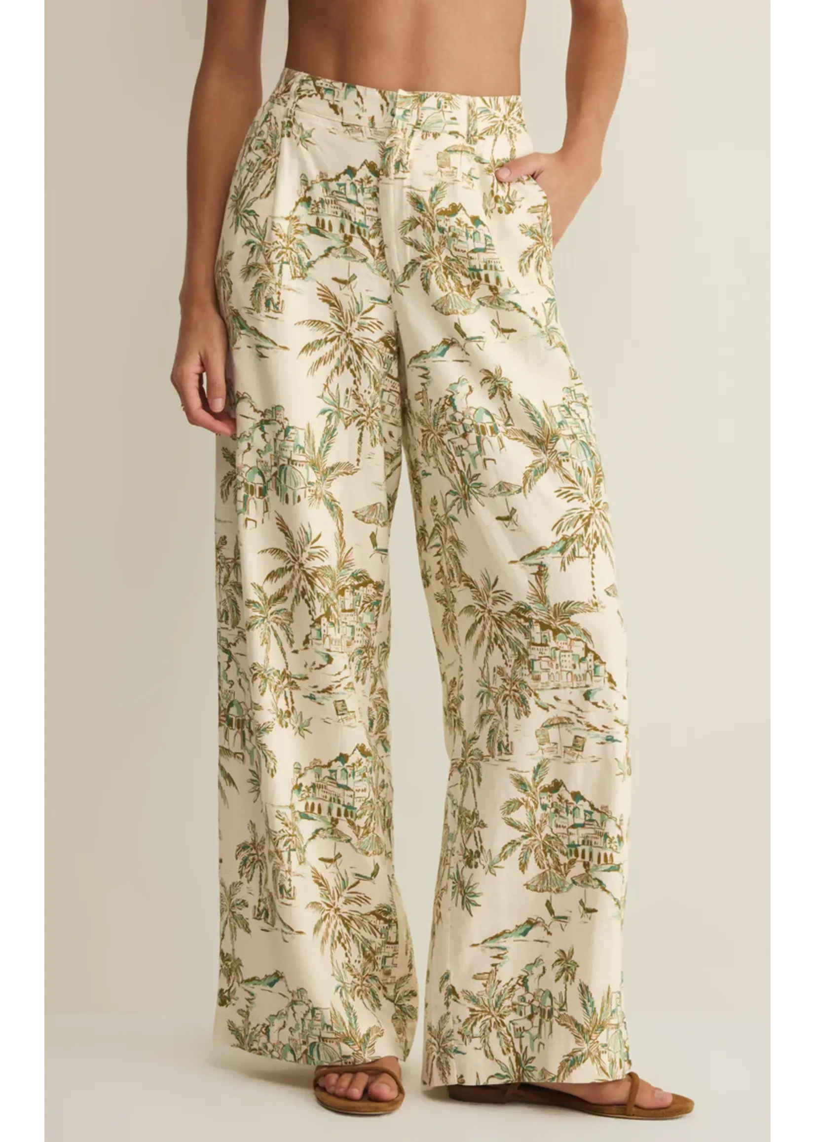 Z Supply Overlook Tiki Tide Linen Pant - ZP262682