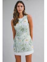Mable Floral Printed Sleeveless Mini Dress - MD6394