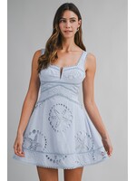 Mable Starfish Eyelet Lace Mini Dress - MD6323