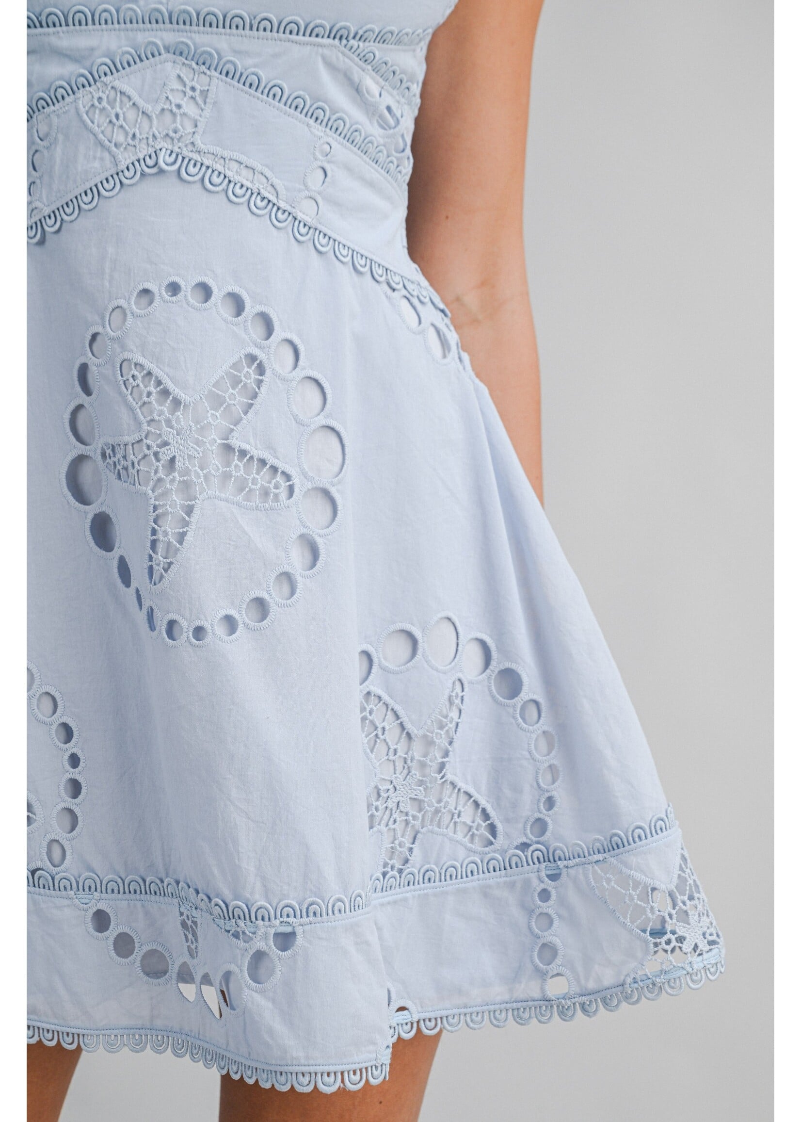 Mable Starfish Eyelet Lace Mini Dress - MD6323