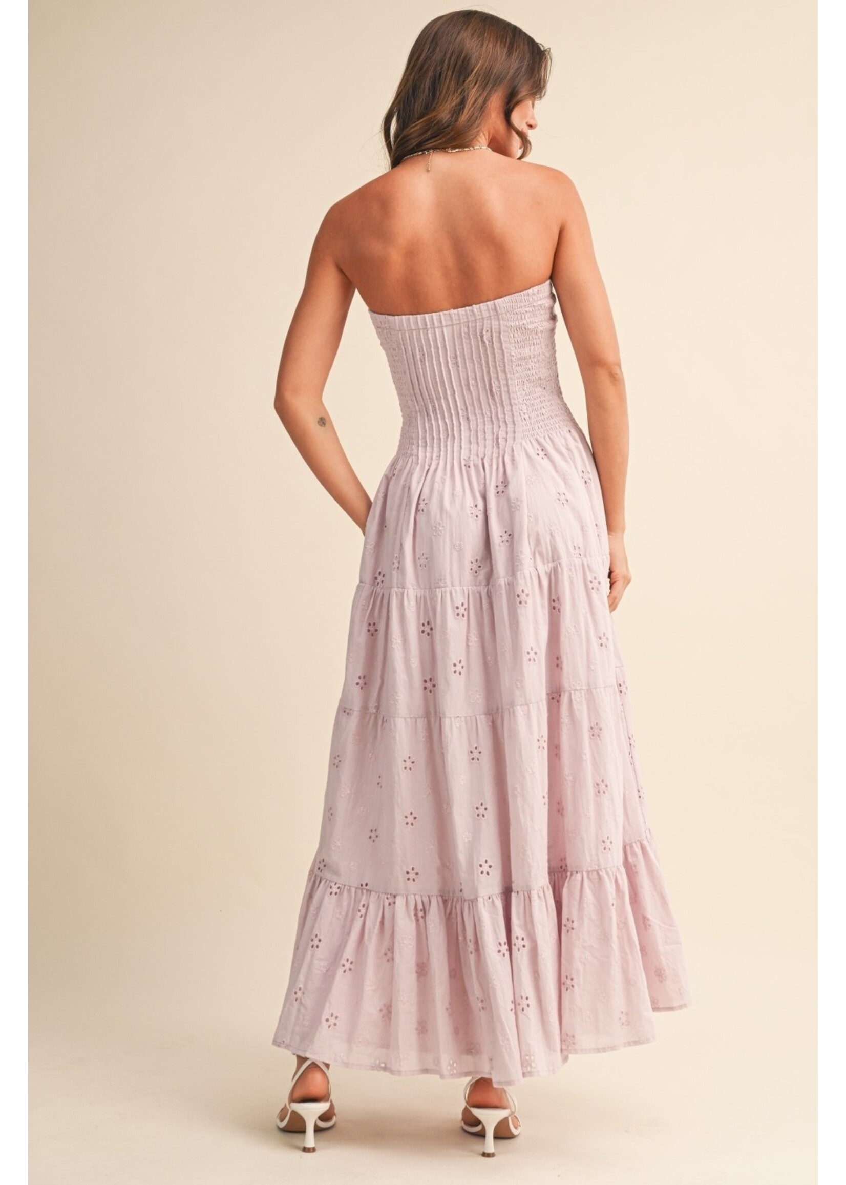 Klesis Pleated Detail Layered Midi Dress - ID9542
