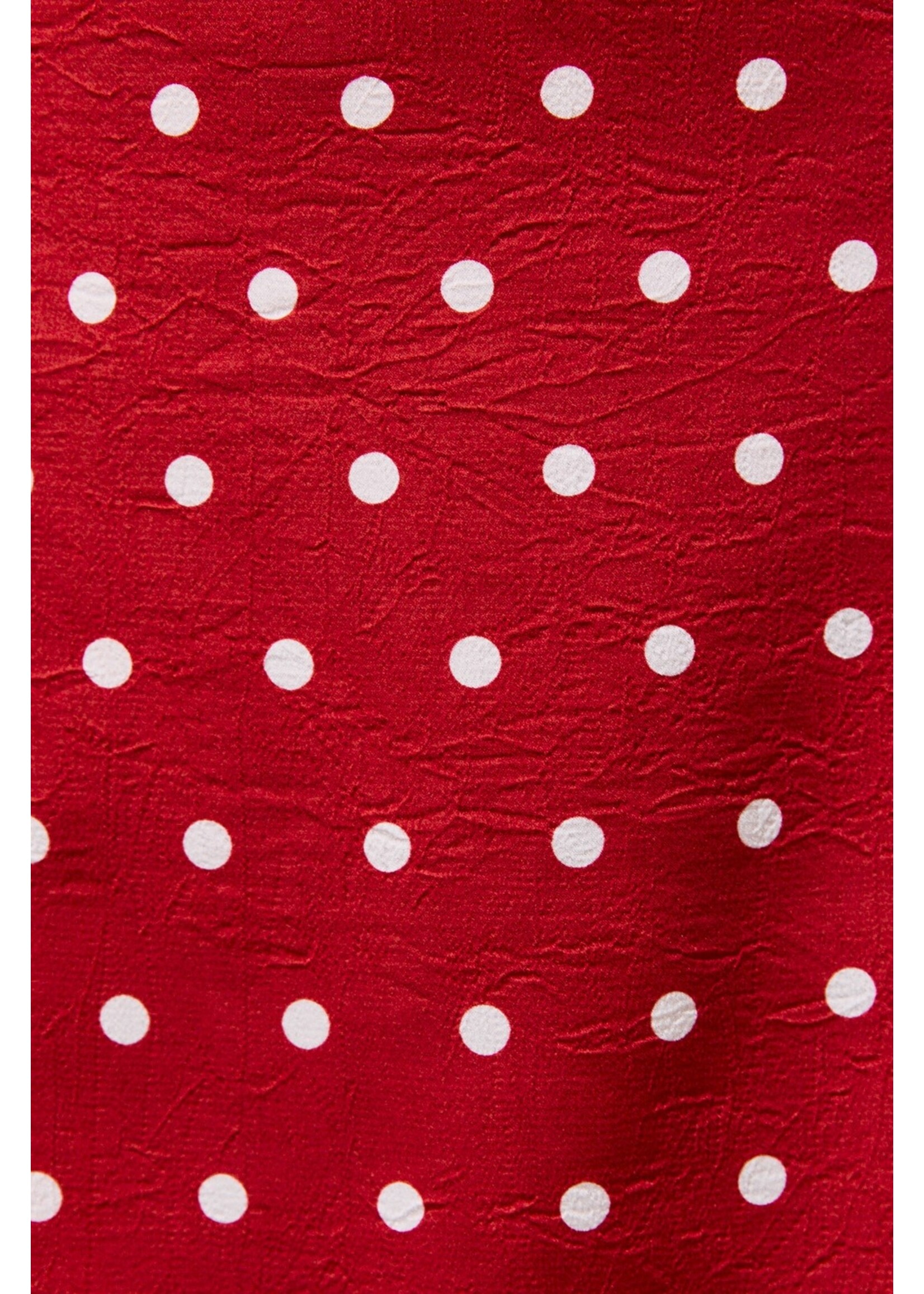 Le Lis Halter Neckline Polka Dot Top and Low Rise Skirt Set - PTS6614