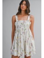 Mable Pleated Detail Babydoll Mini Dress - MD6715