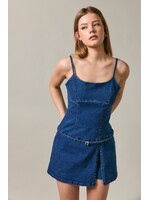 Le Lis Sleeveless Low Waist Mini Dress with Shorts - BD1559