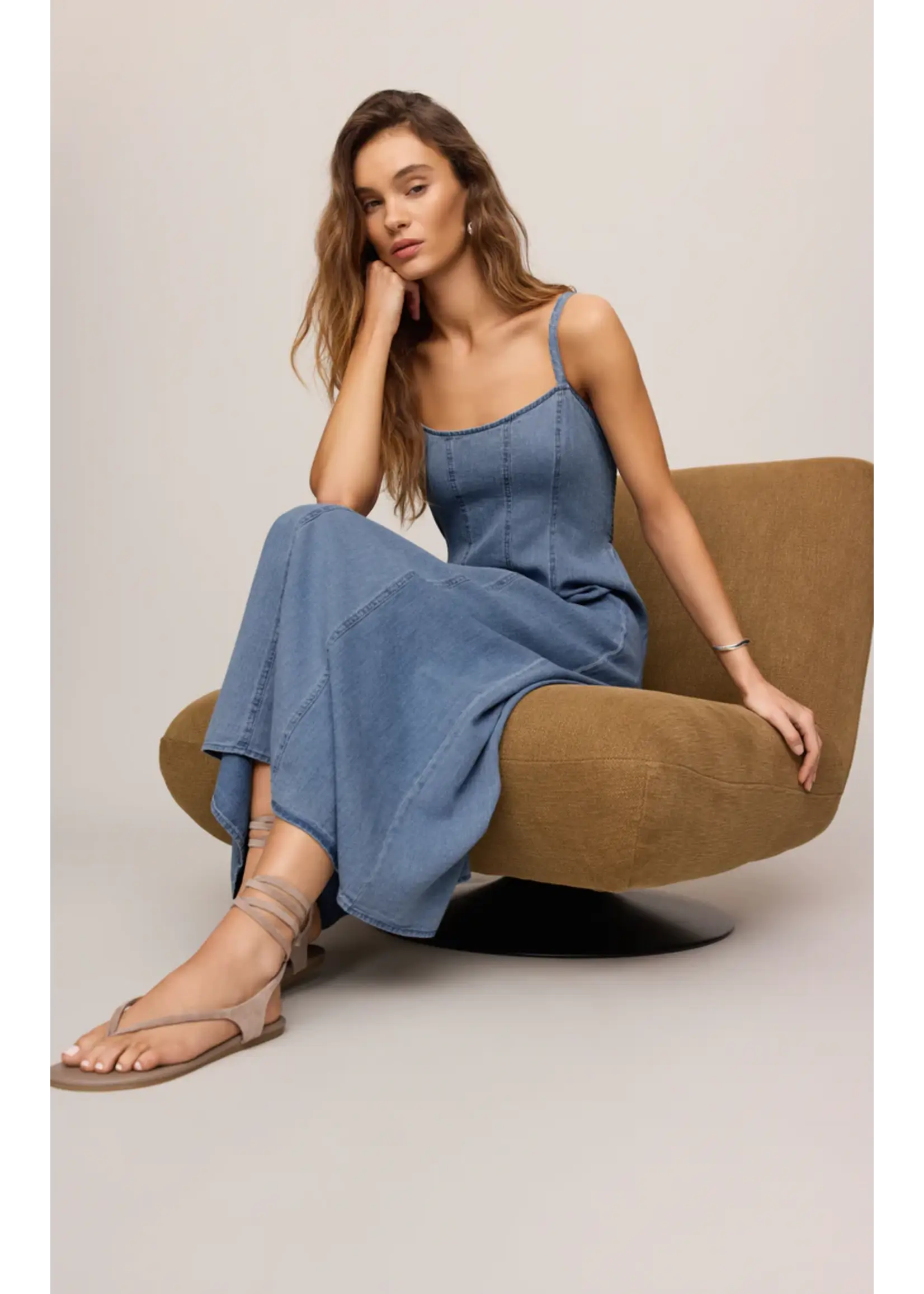Z Supply Leonora Indigo Midi Dress - ZD263548