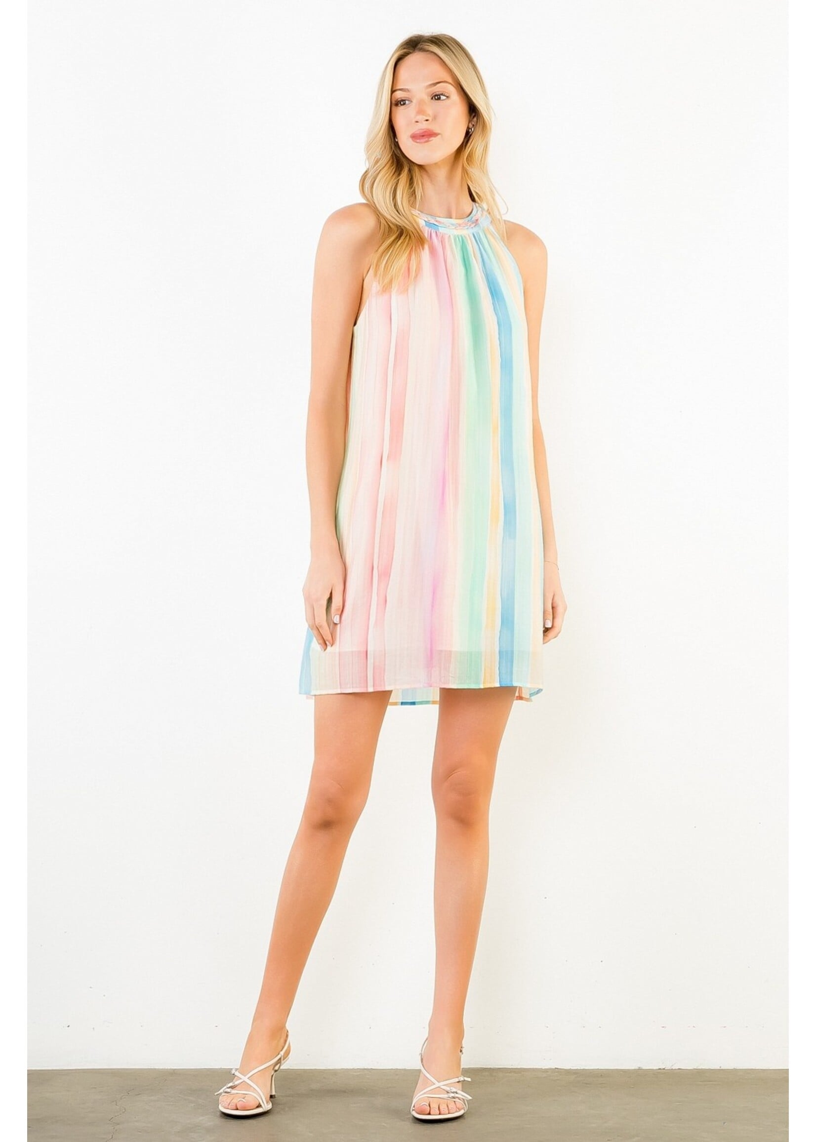 THML Sleeveless Multicolored Dress - JH2478-2