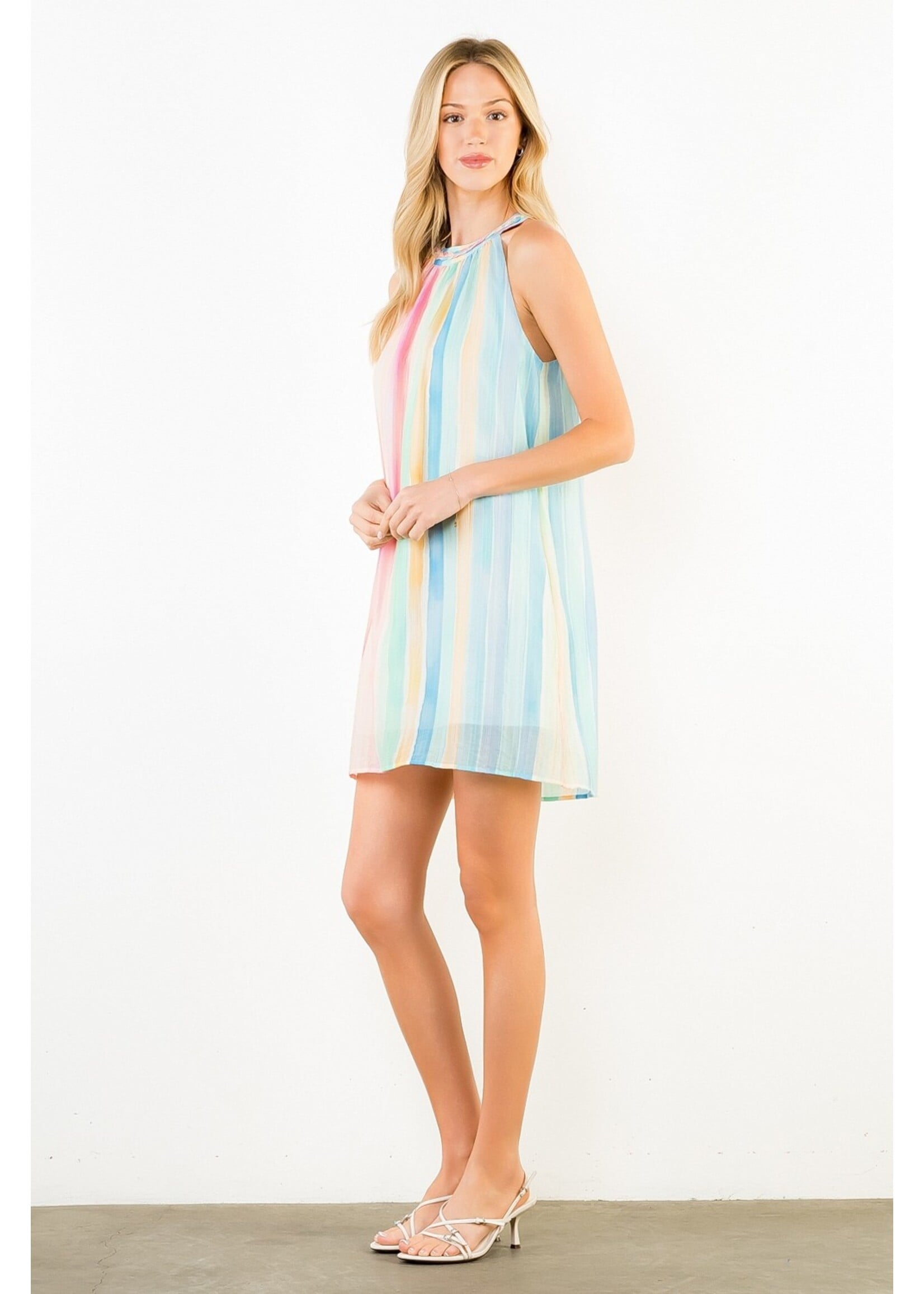 THML Sleeveless Multicolored Dress - JH2478-2