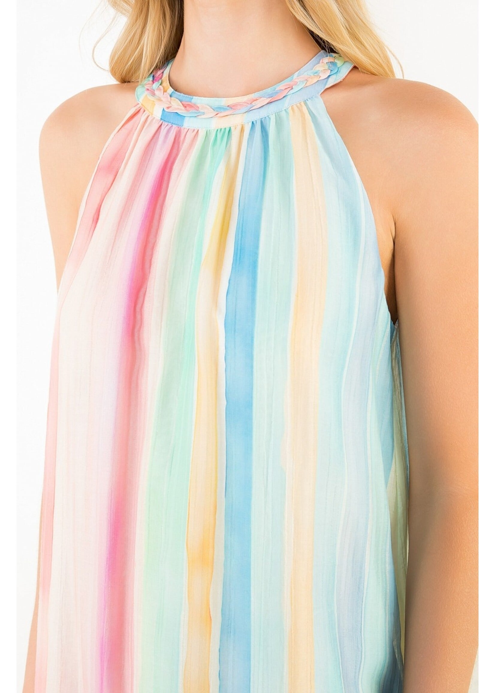 THML Sleeveless Multicolored Dress - JH2478-2