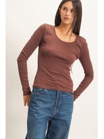 HYFVE Seam Detail Scoop Neck Top - DZ26E242