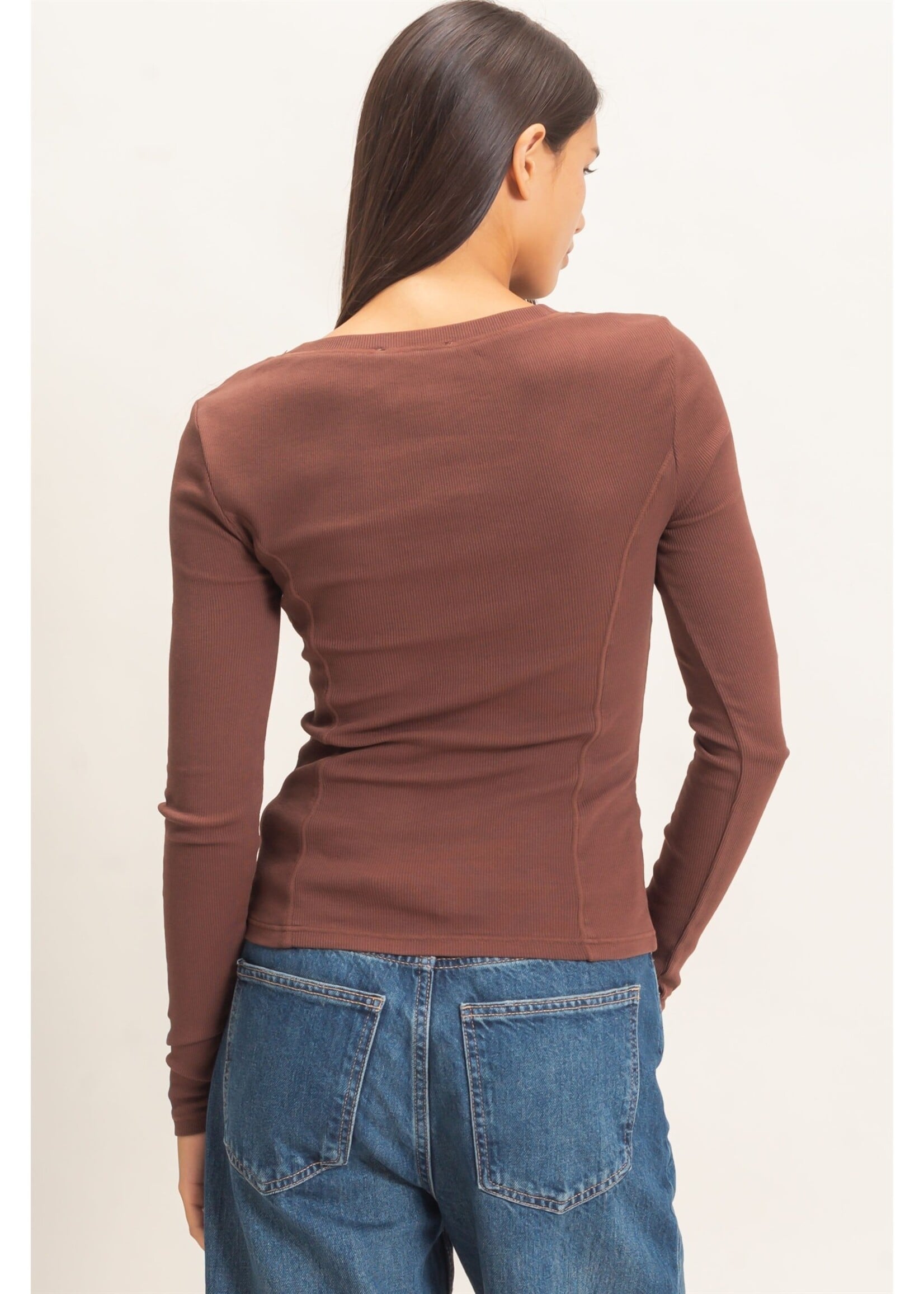 HYFVE Seam Detail Scoop Neck Top - DZ26E242