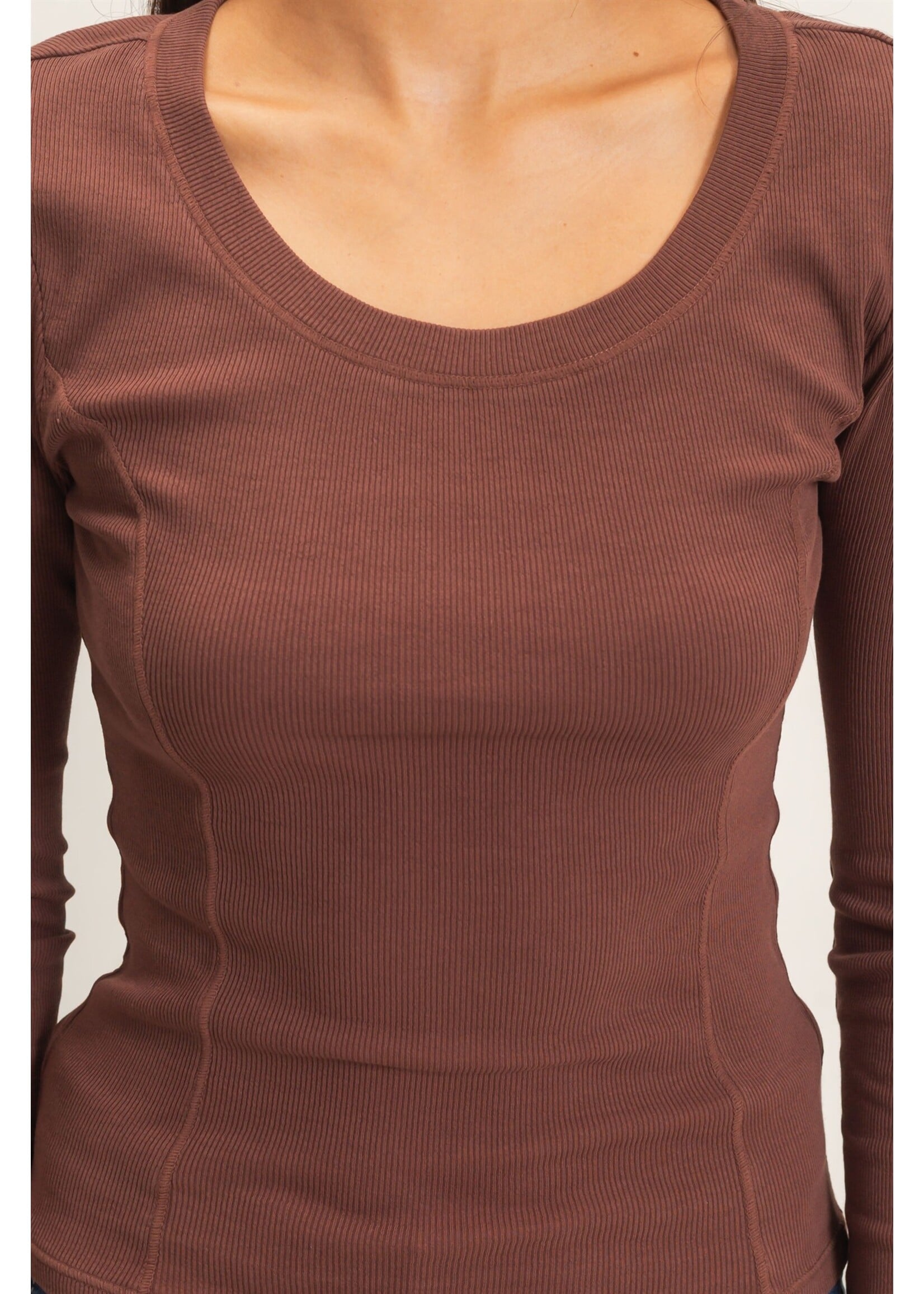 HYFVE Seam Detail Scoop Neck Top - DZ26E242