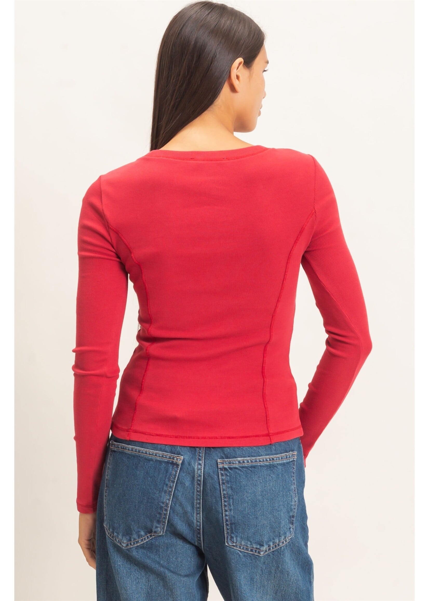 HYFVE Seam Detail Scoop Neck Top - DZ26E242