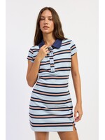 Emory Park Stripe Rugby Mini Dress - IPJ4533D