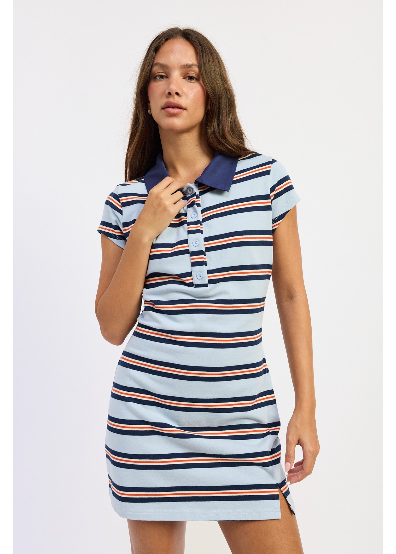 Emory Park Stripe Rugby Mini Dress - IPJ4533D