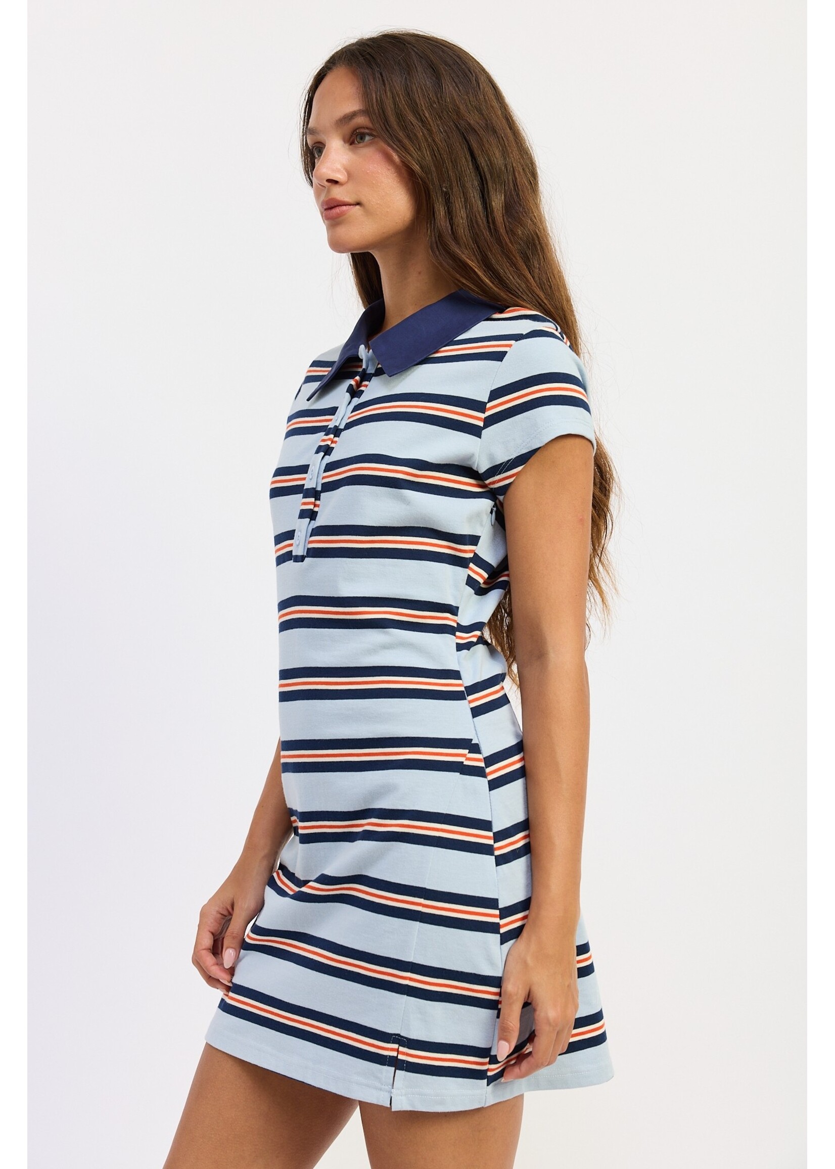 Emory Park Stripe Rugby Mini Dress - IPJ4533D