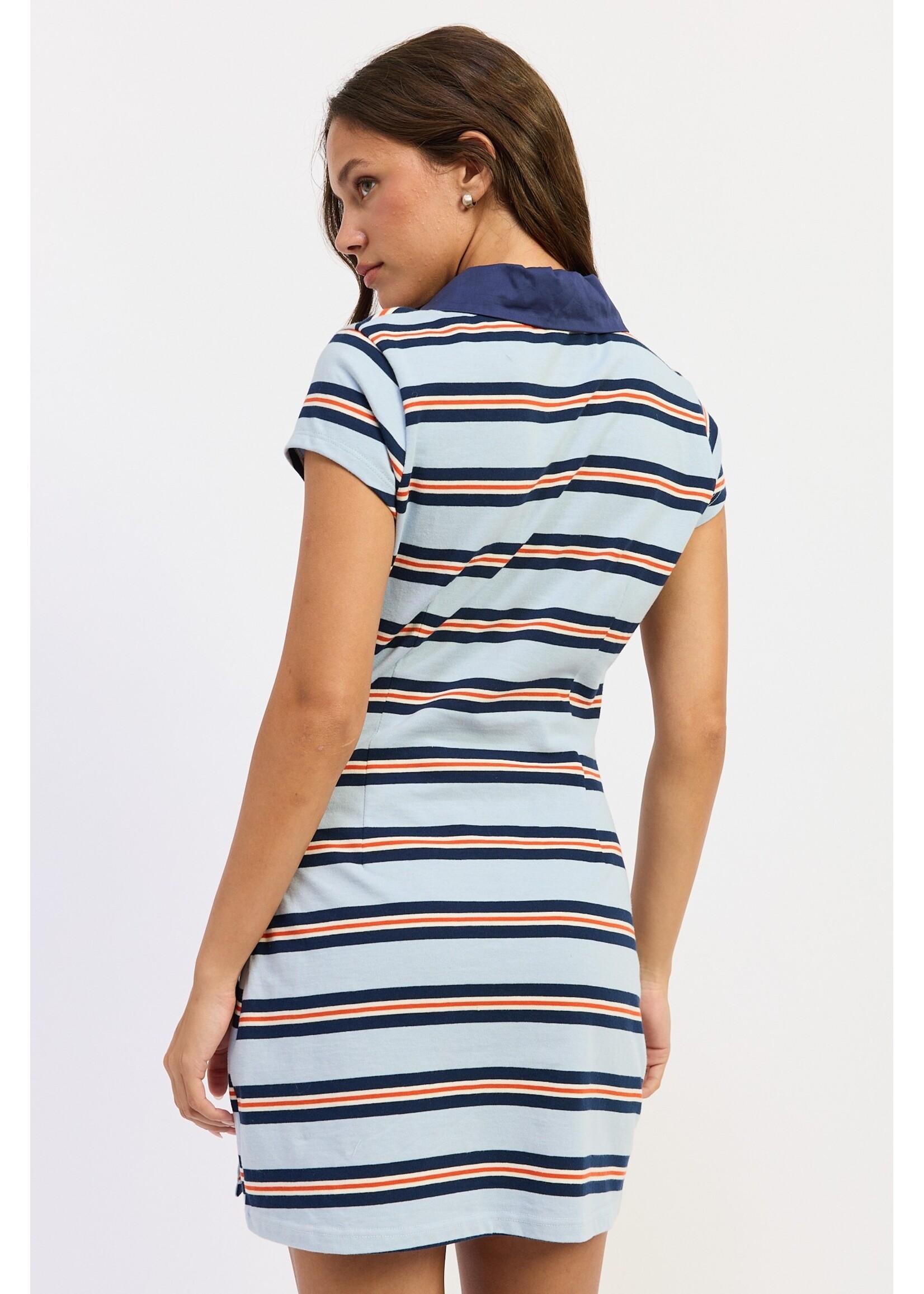 Emory Park Stripe Rugby Mini Dress - IPJ4533D