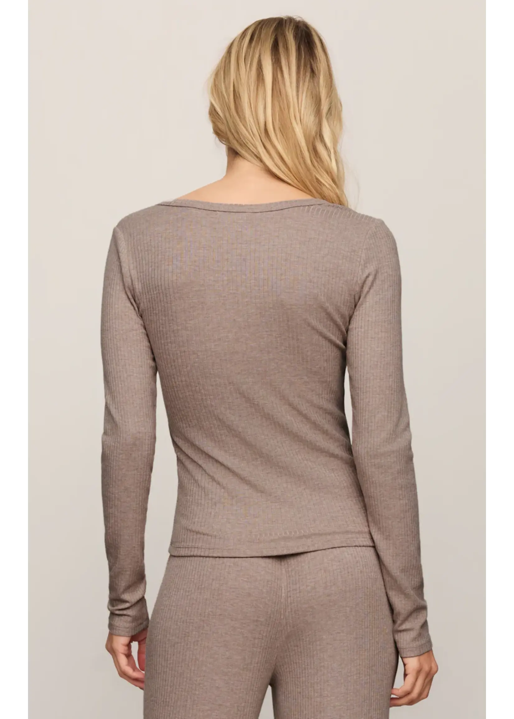 Z Supply Just Right Rib LS Top - ZLT263470