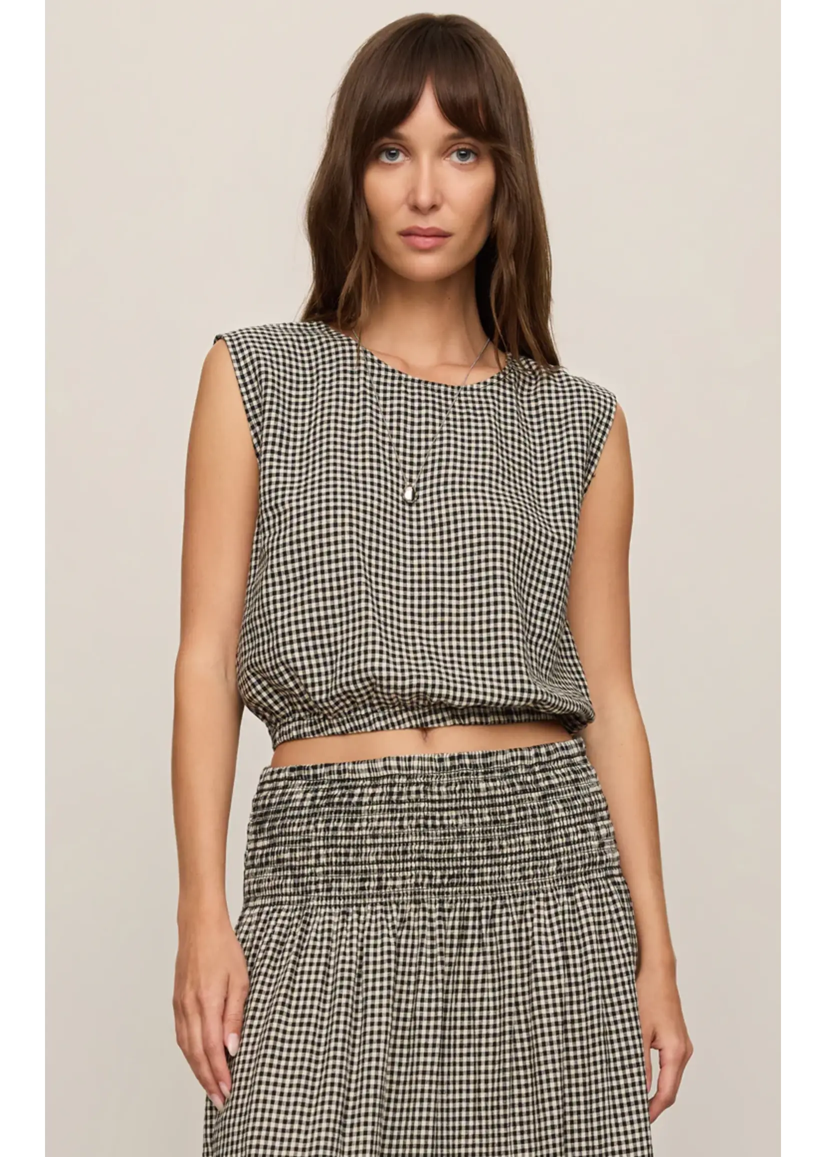 Z Supply Merit Gingham Top - ZT263177