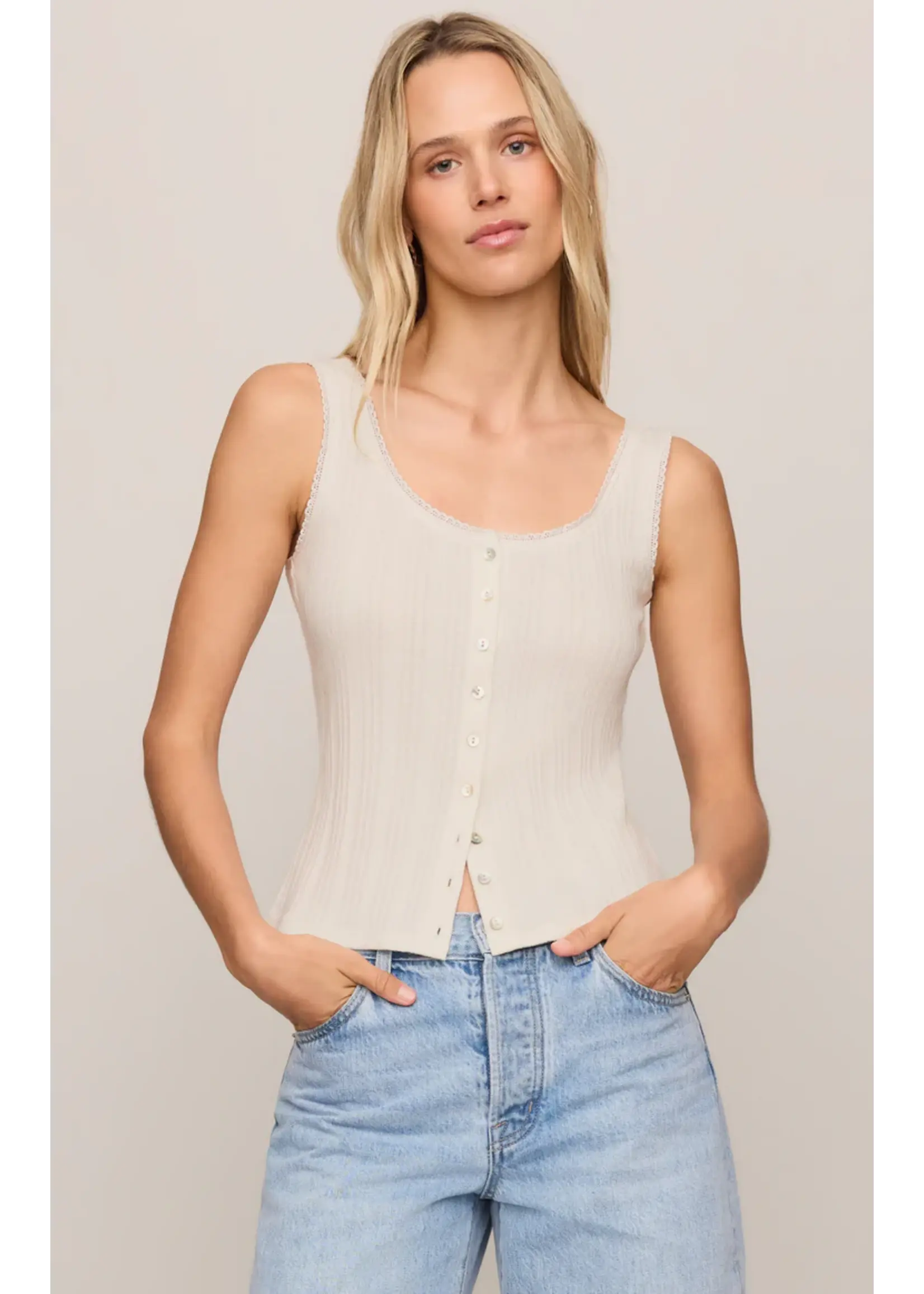 Z Supply Lainey Pointelle Tank - ZT263202