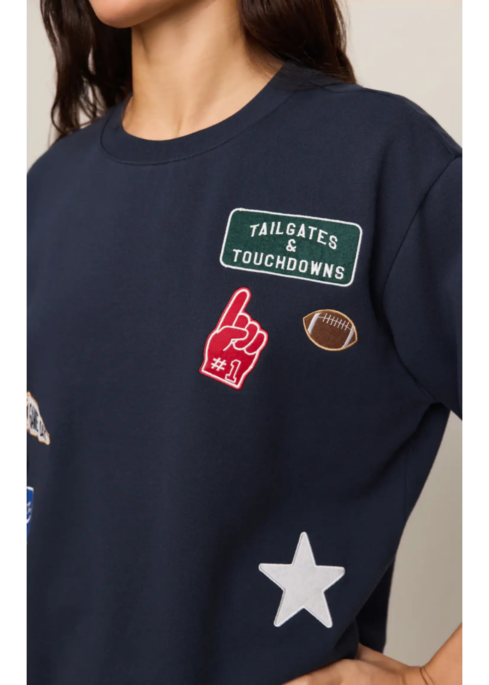 Z Supply Boyfriend Patch Sweatshirt - ZLT263509