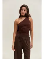 Crescent Eve Tie Neck Sleeveless Knit Top - CT9804