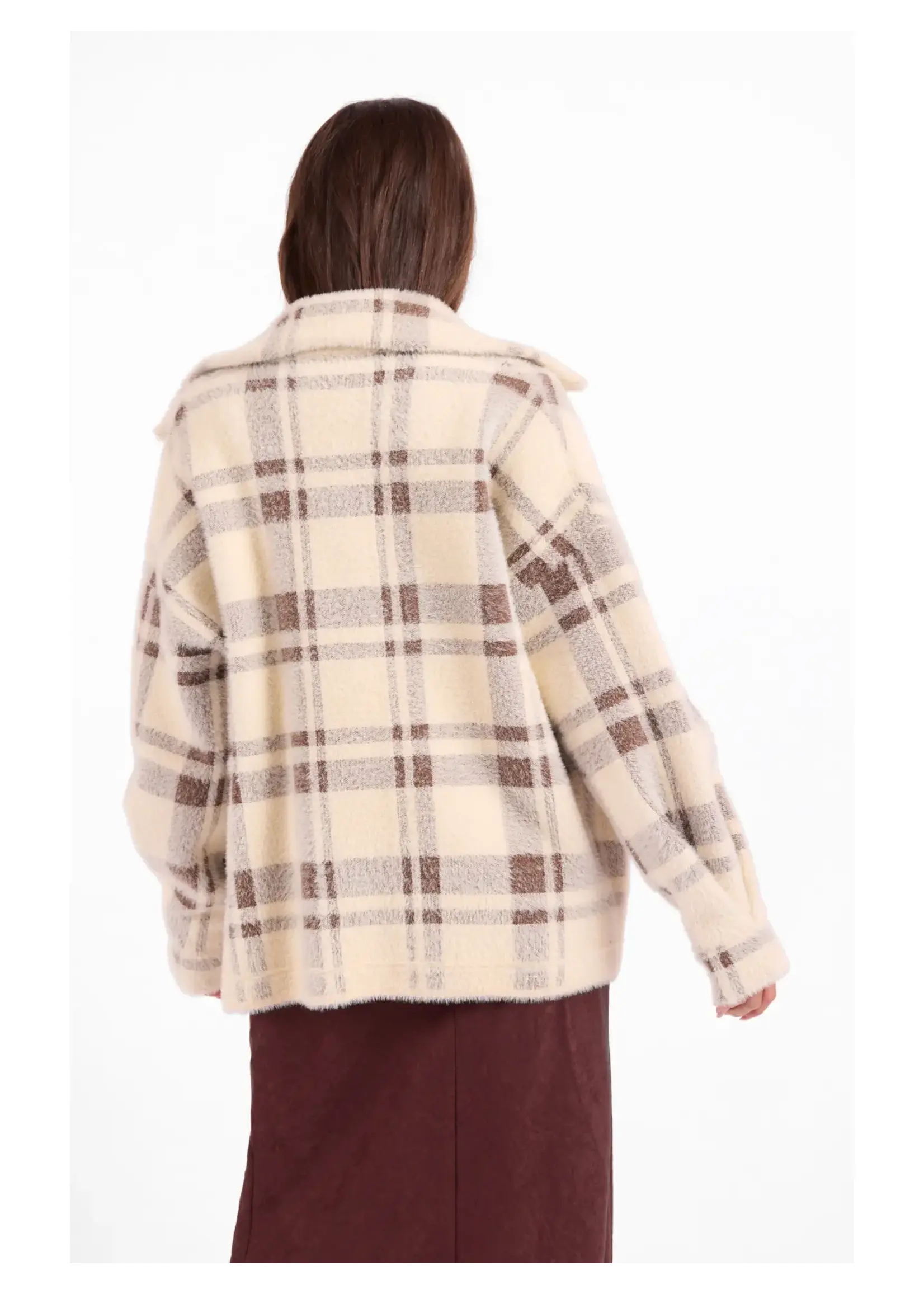 Sage The Label Lola Plaid Coat - LJ3572