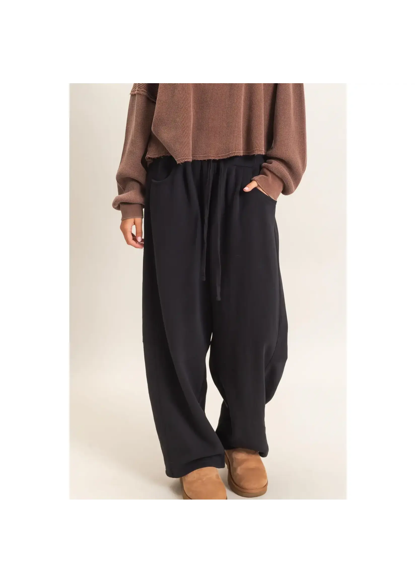HYFVE Drawstring Waist Barrel Sweatpants - DZ26E290