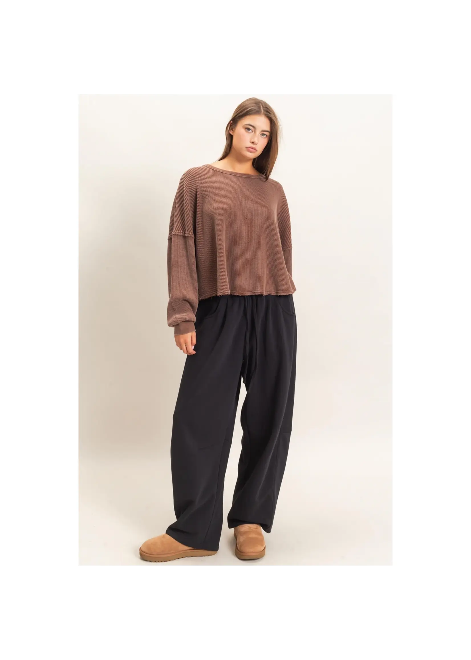 HYFVE Drawstring Waist Barrel Sweatpants - DZ26E290