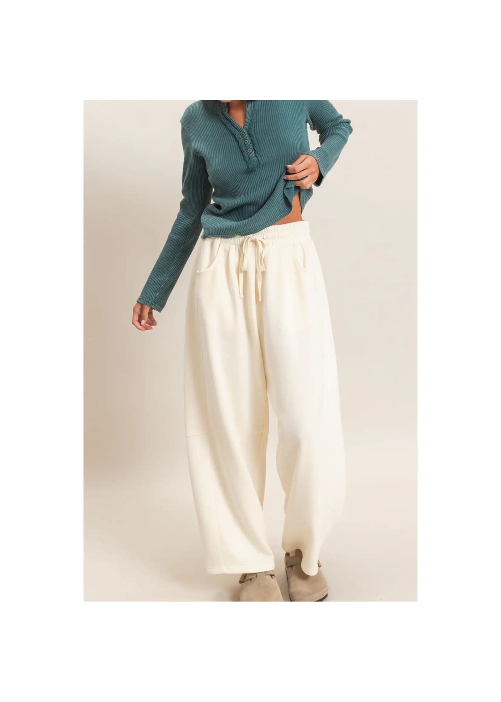 HYFVE Drawstring Waist Barrel Sweatpants - DZ26E290