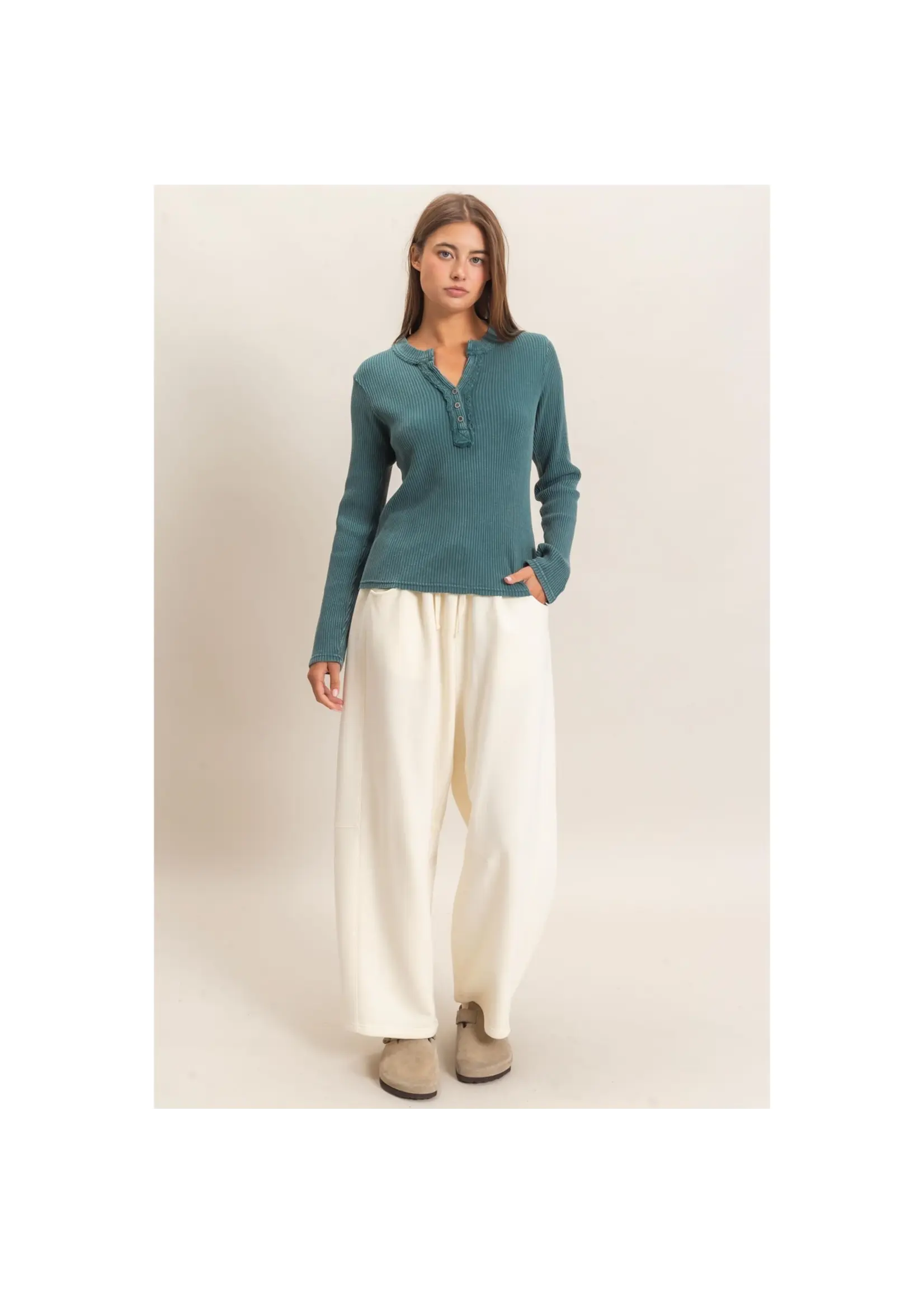 HYFVE Drawstring Waist Barrel Sweatpants - DZ26E290