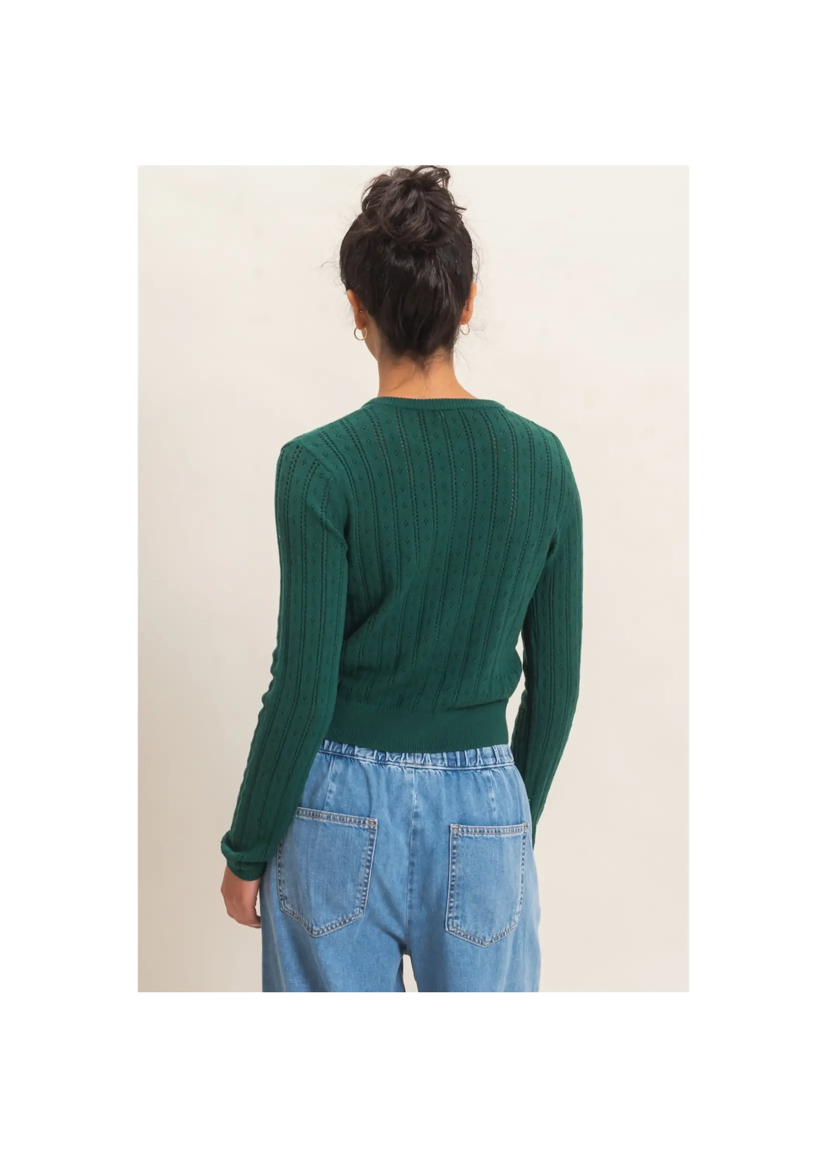 HYFVE Pointelle Button-Down Cardigan - DZ26E302