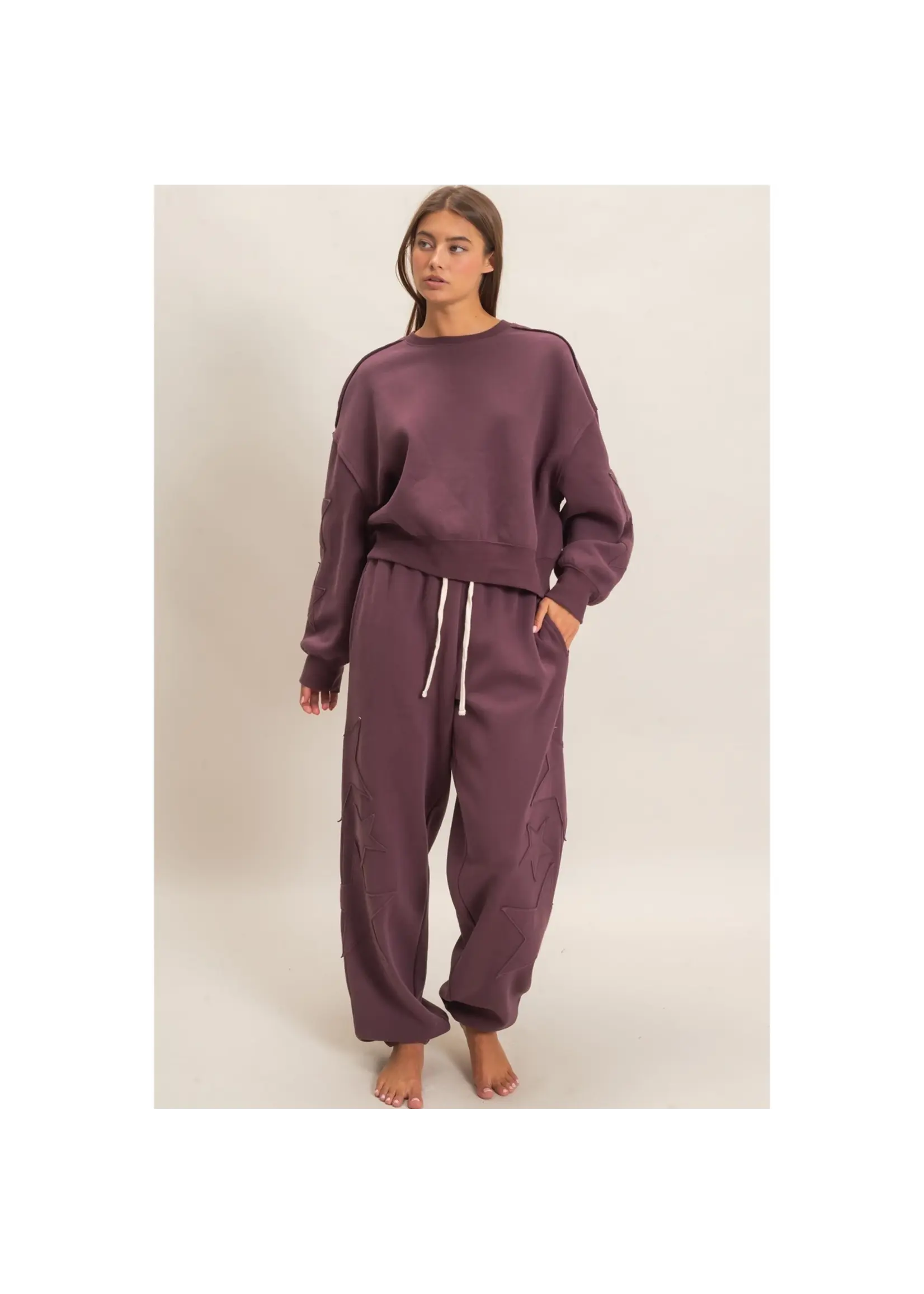 HYFVE Star Patch Sleeve Sweatshirt - DZ26E888