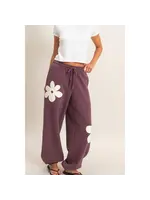 HYFVE Floral Applique Drawstring Jogger Pants - DZ26F308