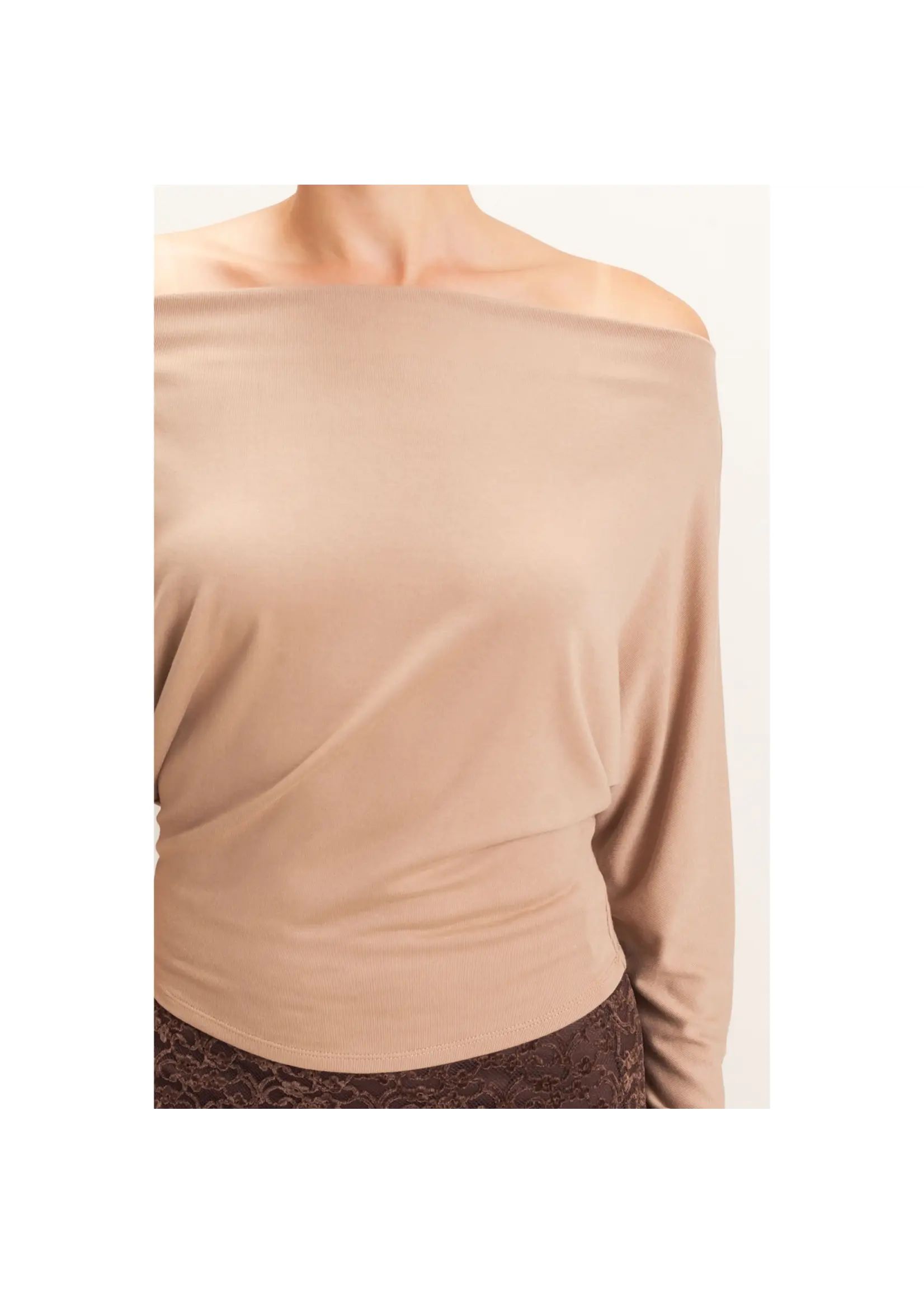 HYFVE Wide Boat Neck Dolman Sleeve Top - HF26C883