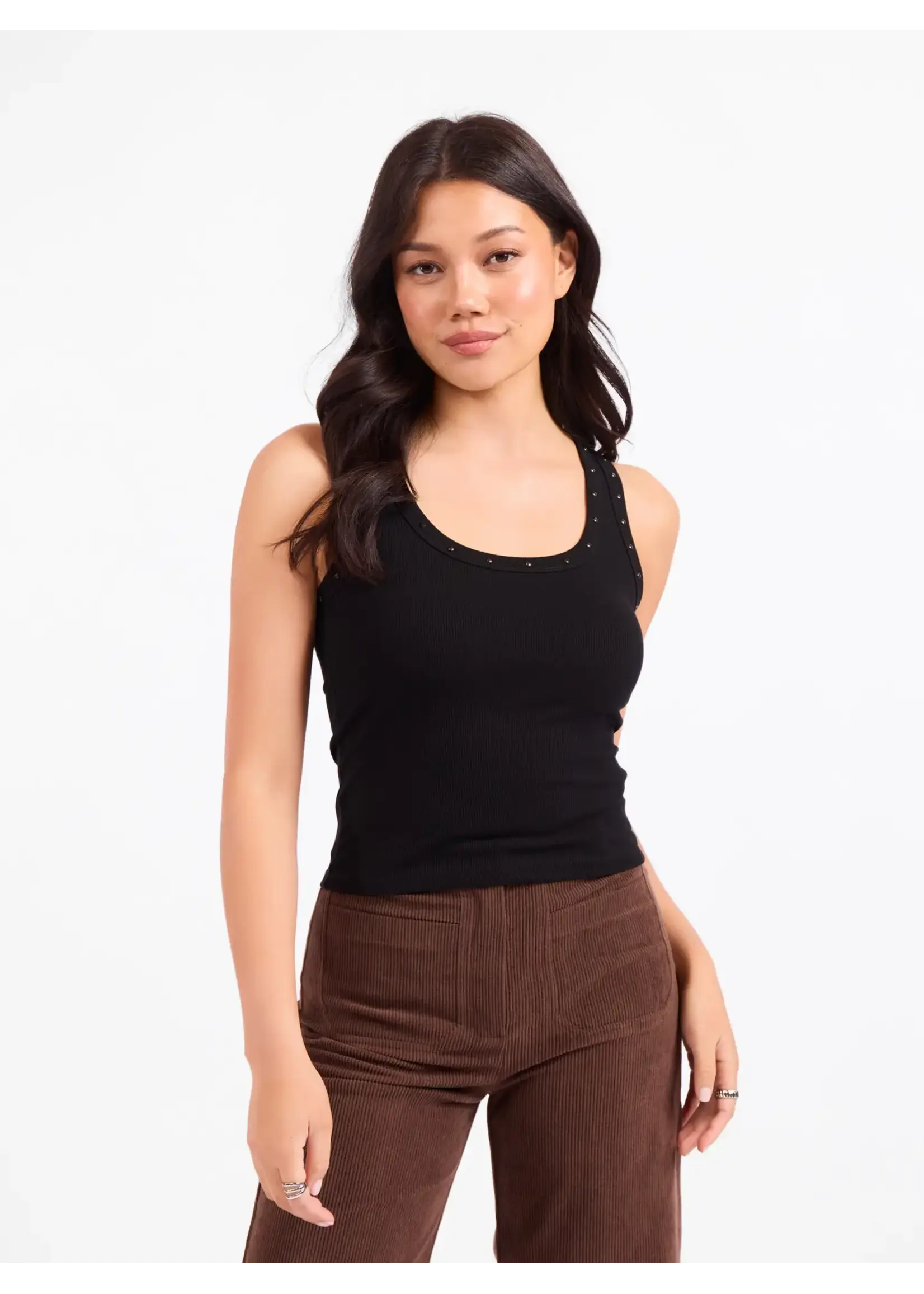 Sadie & Sage Ruby Studded Knit Tank - AJ3215