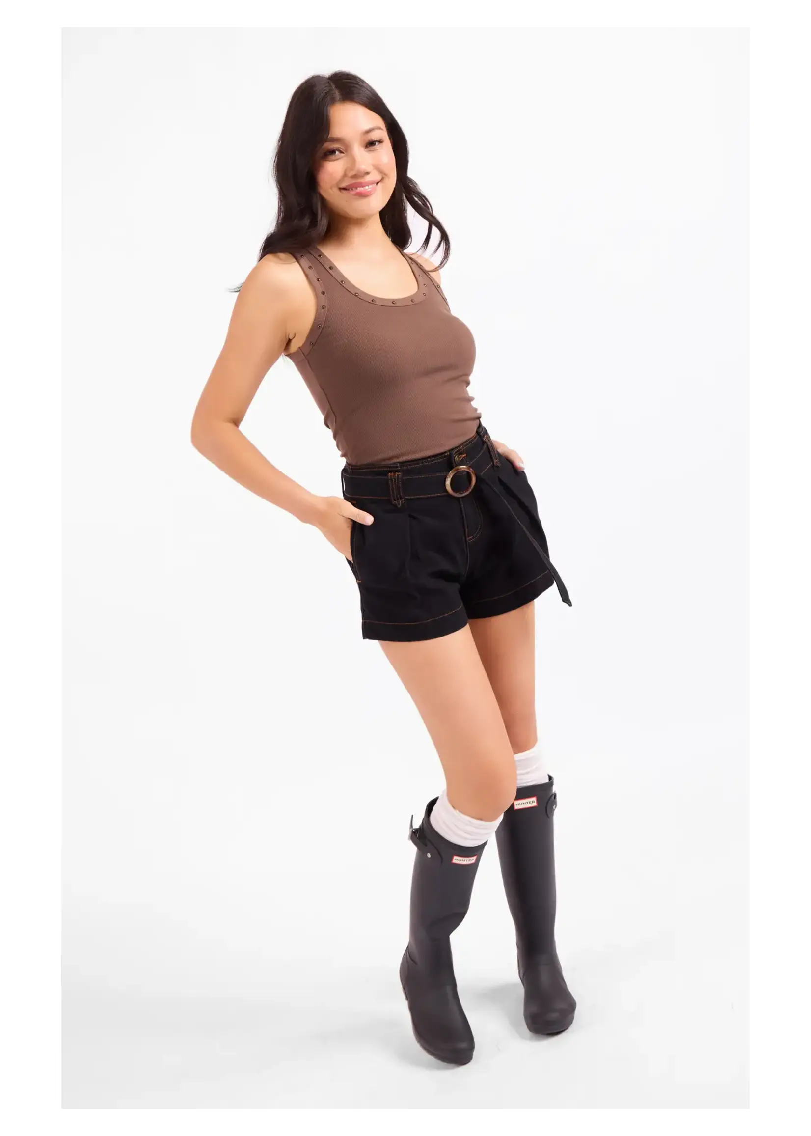 Sadie & Sage Ruby Studded Knit Tank - AJ3215
