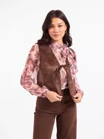 Sadie & Sage Tender Days Faux Suede Vest - AJ3542