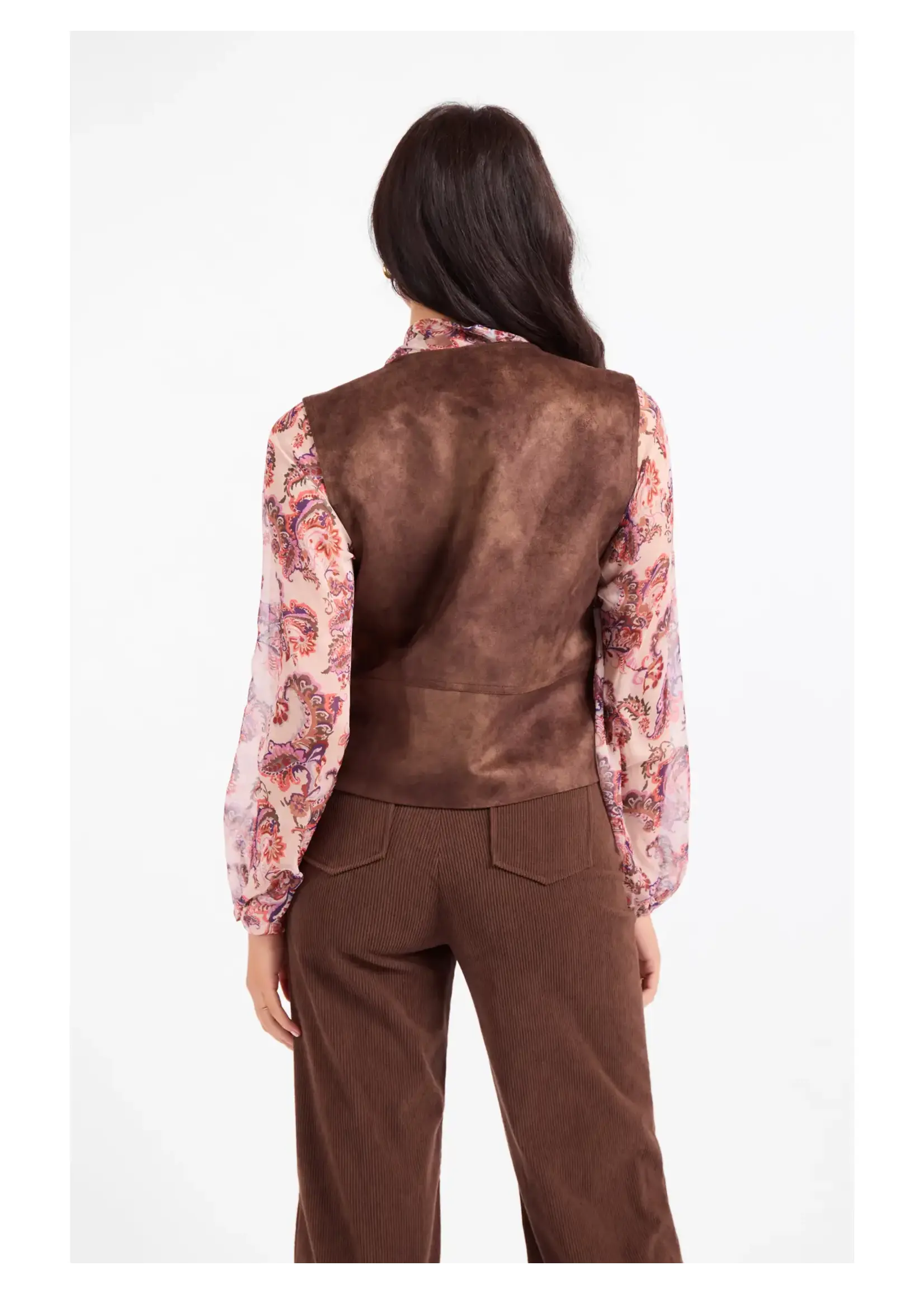 Sadie & Sage Tender Days Faux Suede Vest - AJ3542
