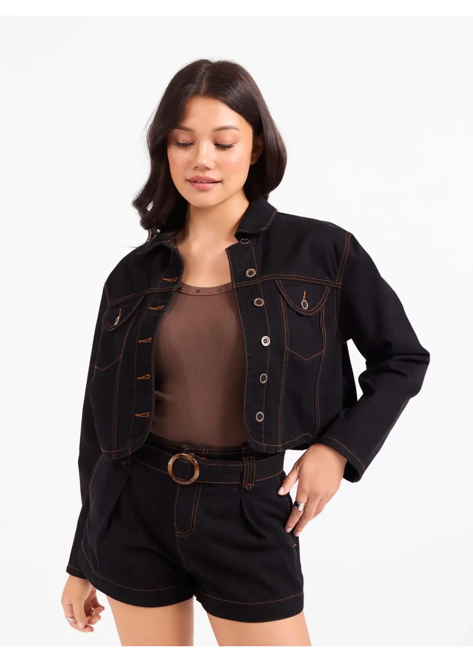 Sadie & Sage Stormy Denim Jacket - AJ3805